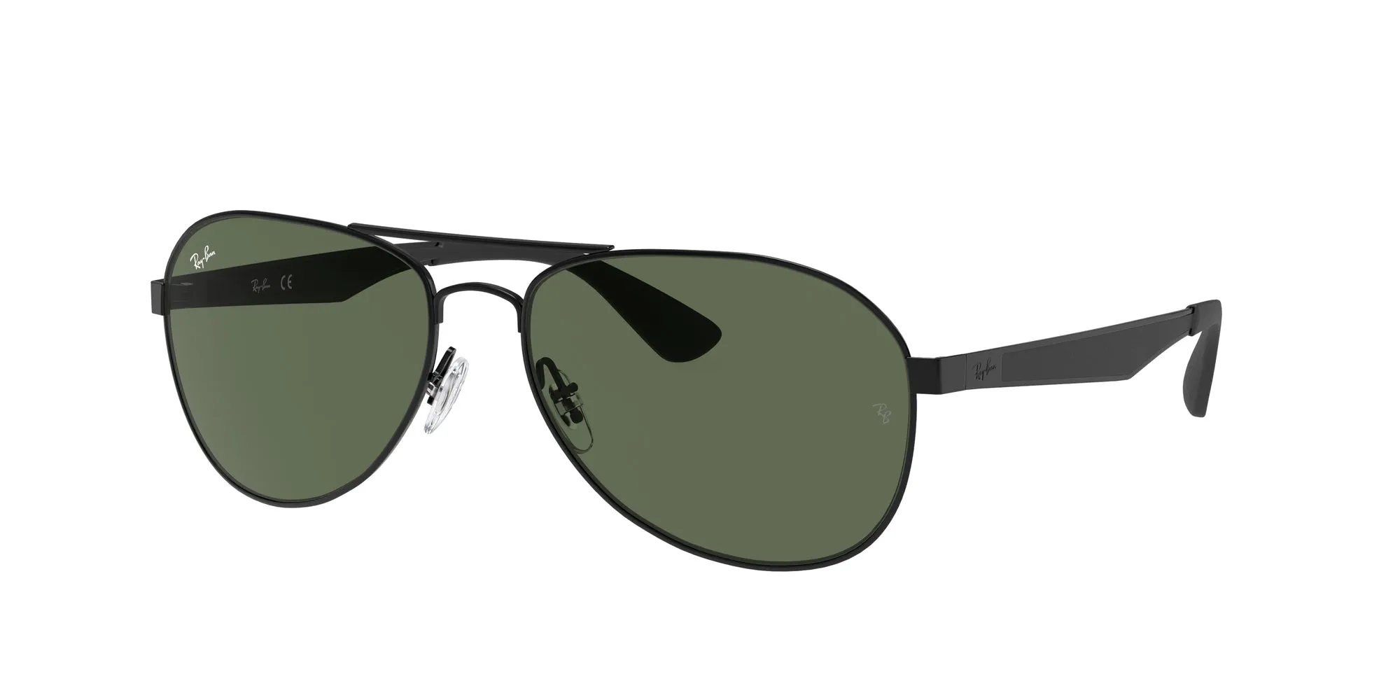 Ray - Ban RB3549 006/71 Occhiali da sole Metallo Nero Verde Pilot Normale - immagine 1
