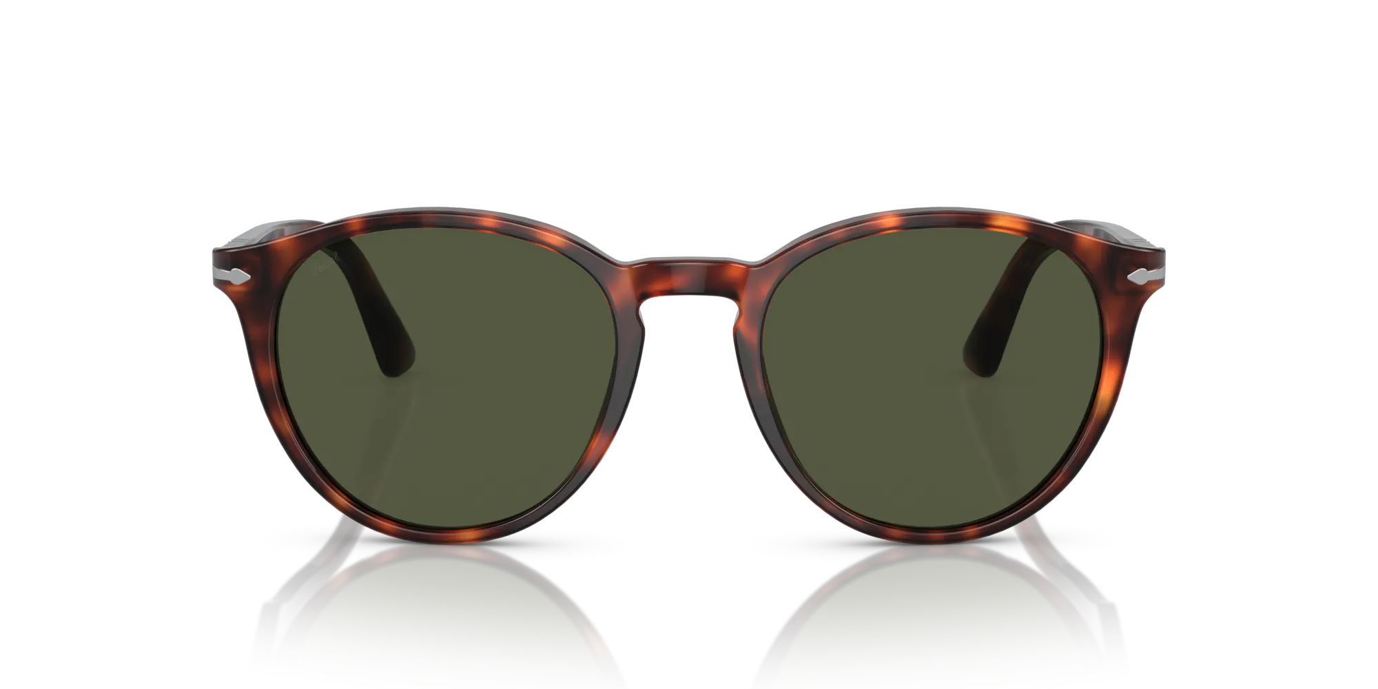 Persol PO3152S 901531 Occhiali da sole Acetato Tartaruga Verde Rotonda Normale - immagine 3