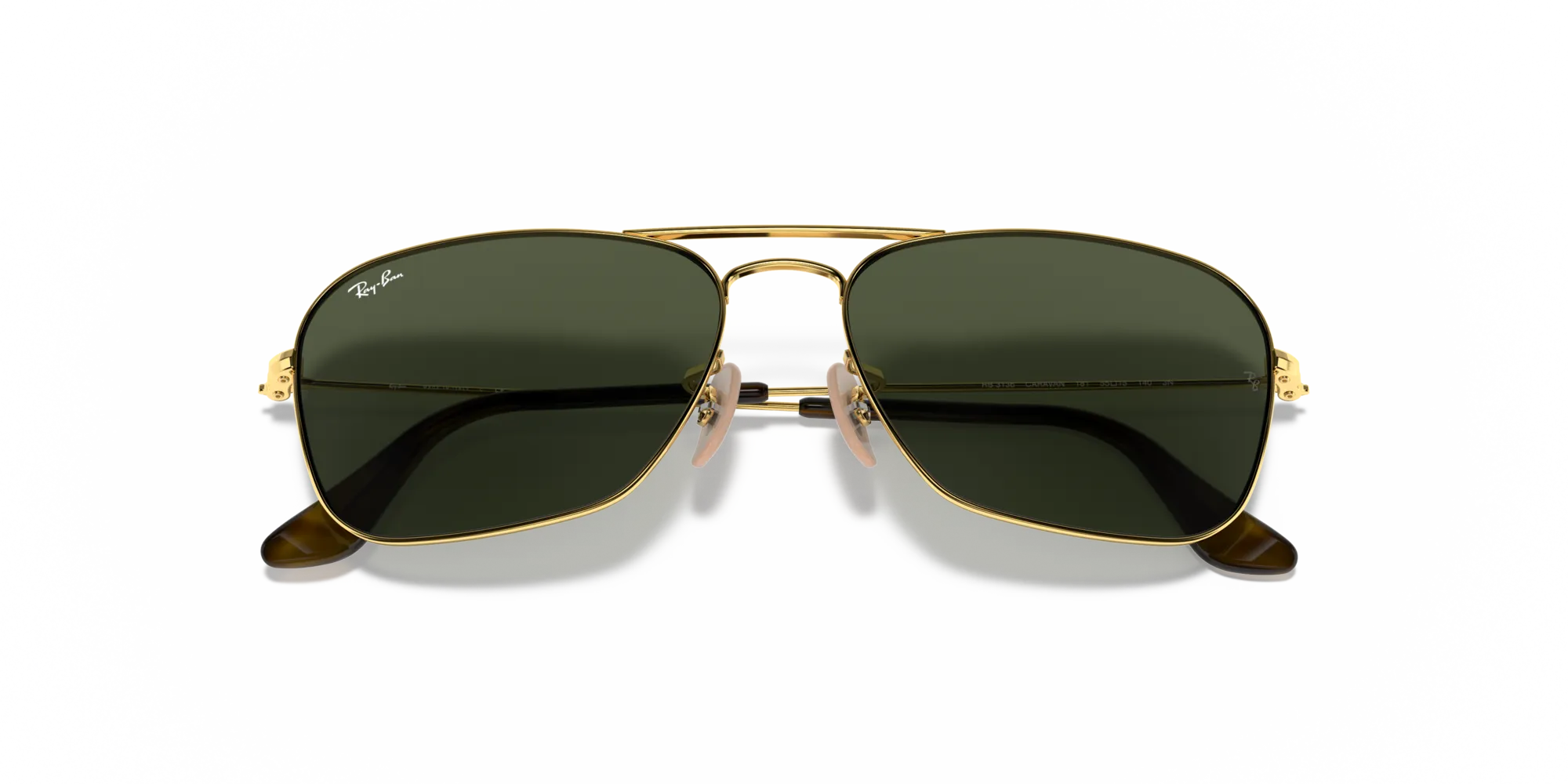 Ray - Ban RB3136 CARAVAN 181 Occhiali da sole Metallo Oro G15 Squadrata Normale - immagine 2