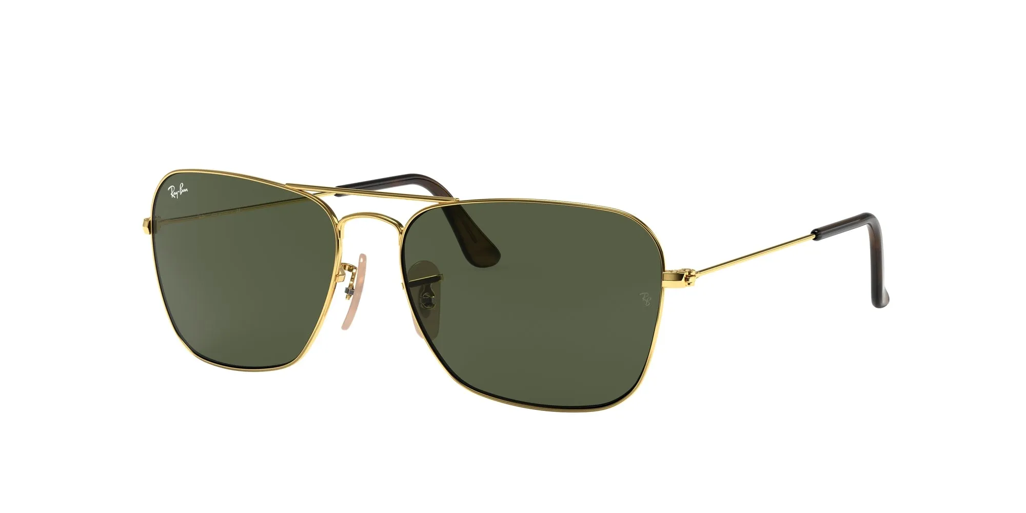 Ray - Ban RB3136 CARAVAN 181 Occhiali da sole Metallo Oro G15 Squadrata Normale - immagine 1
