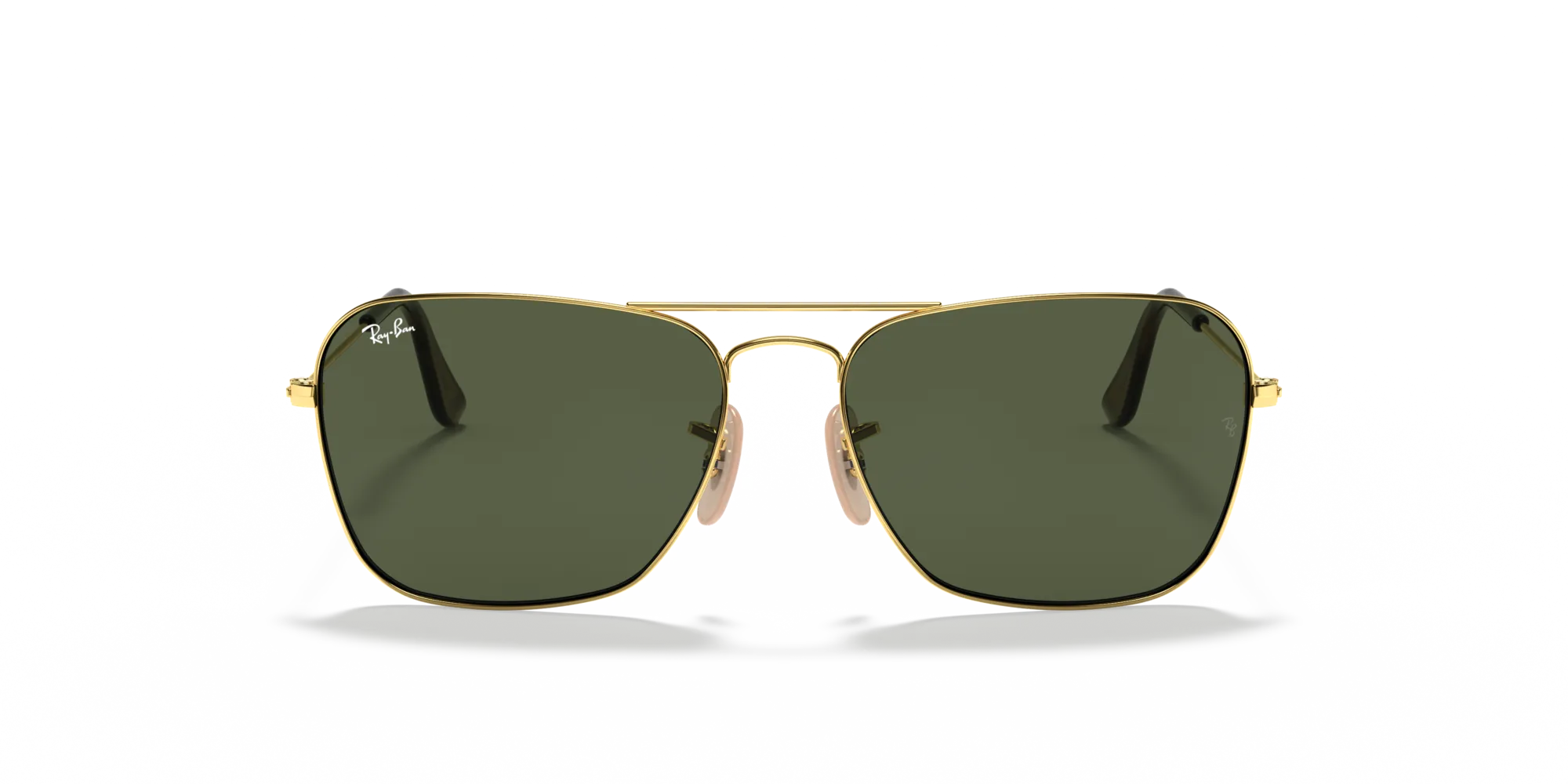 Ray - Ban RB3136 CARAVAN 181 Occhiali da sole Metallo Oro G15 Squadrata Normale - immagine 3