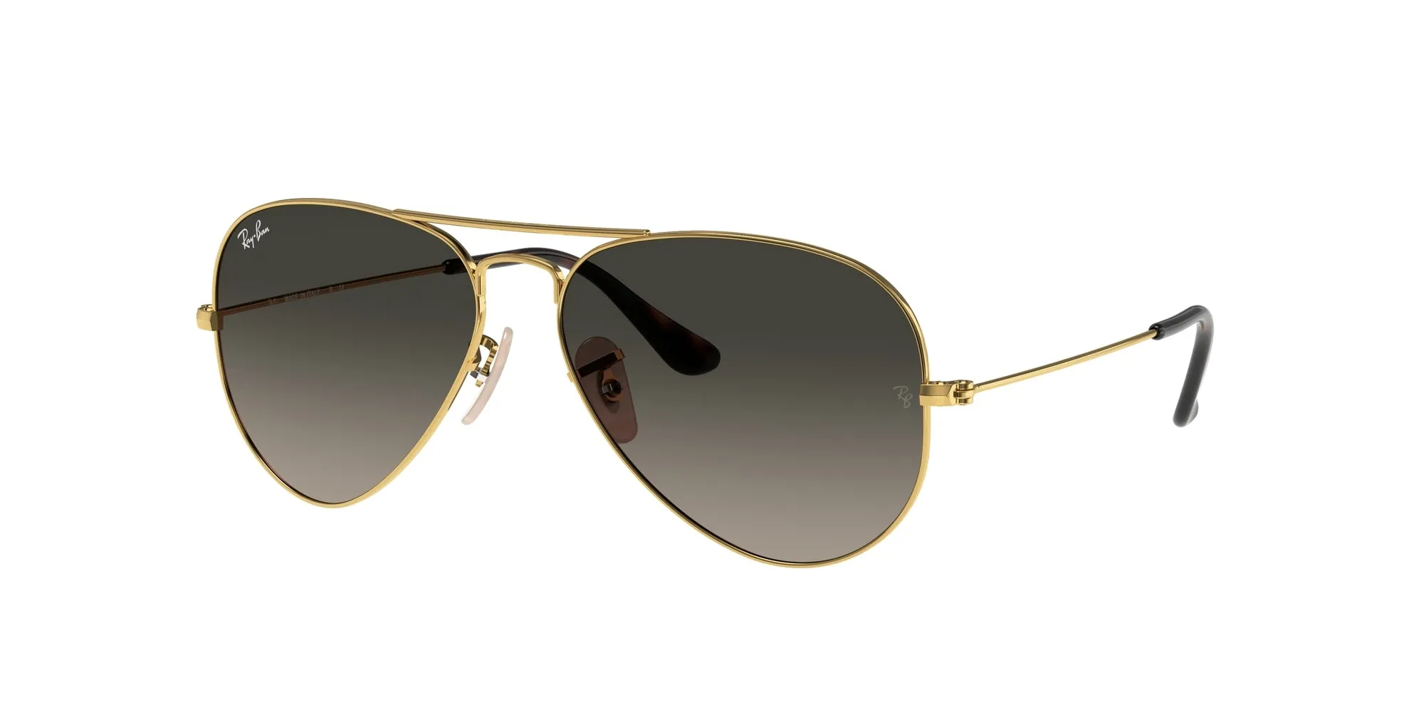 Ray - Ban RB3025 AVIATOR 181/71 Occhiali da sole Metallo Oro Grigio Pilot Normale Sfumato - immagine 1