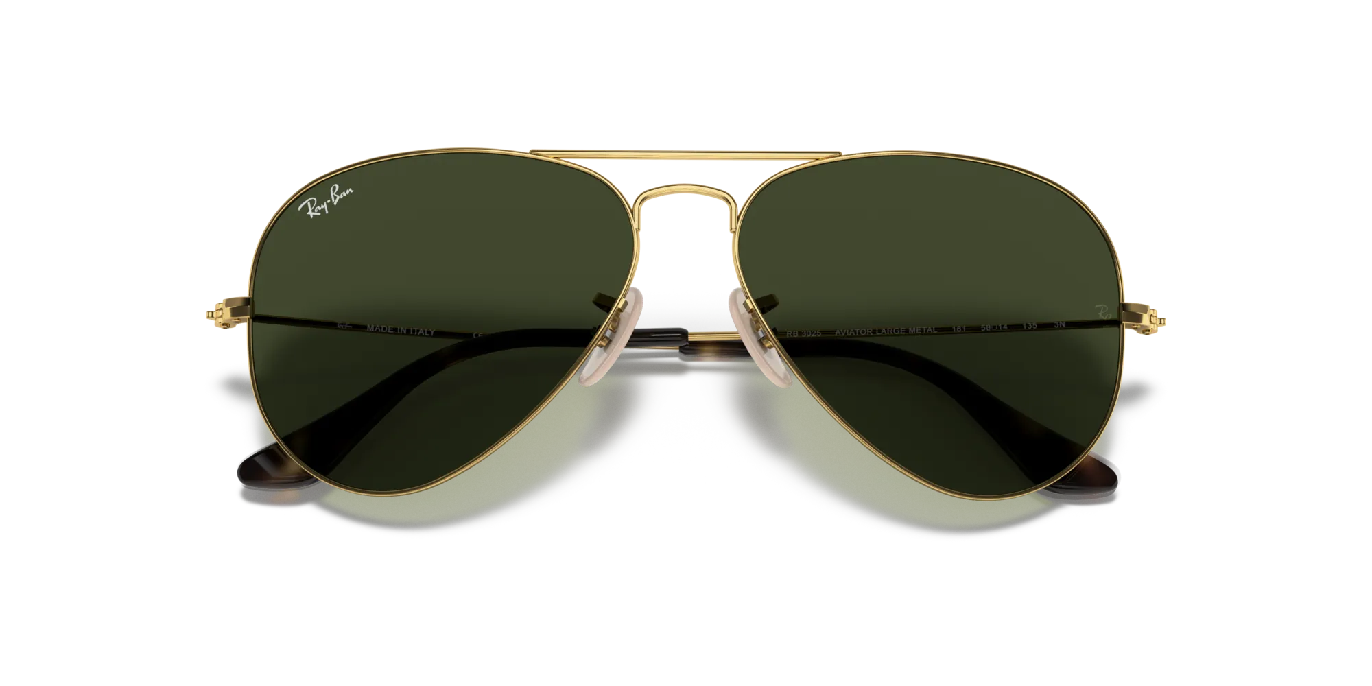Ray - Ban RB3025 AVIATOR 181 Occhiali da sole Metallo Oro G15 Pilot Normale - immagine 2
