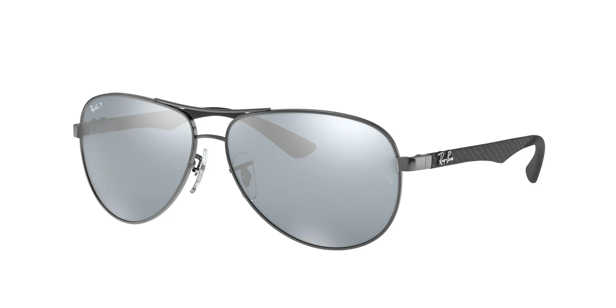 Ray - Ban RB8313 CARBON FIBRE 004/K6 Occhiali da sole Metallo Canna di fucile Pilot Polarizzata - immagine 1