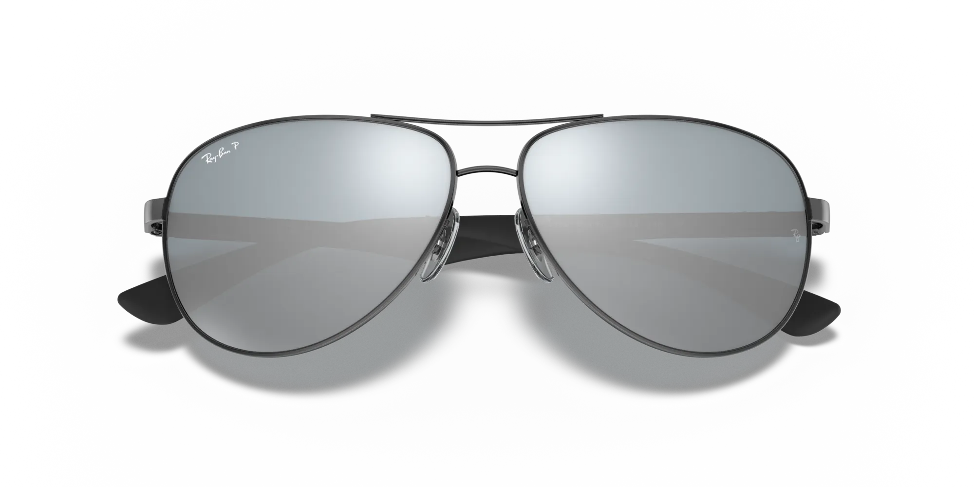 Ray - Ban RB8313 CARBON FIBRE 004/K6 Occhiali da sole Metallo Canna di fucile Pilot Polarizzata - immagine 2