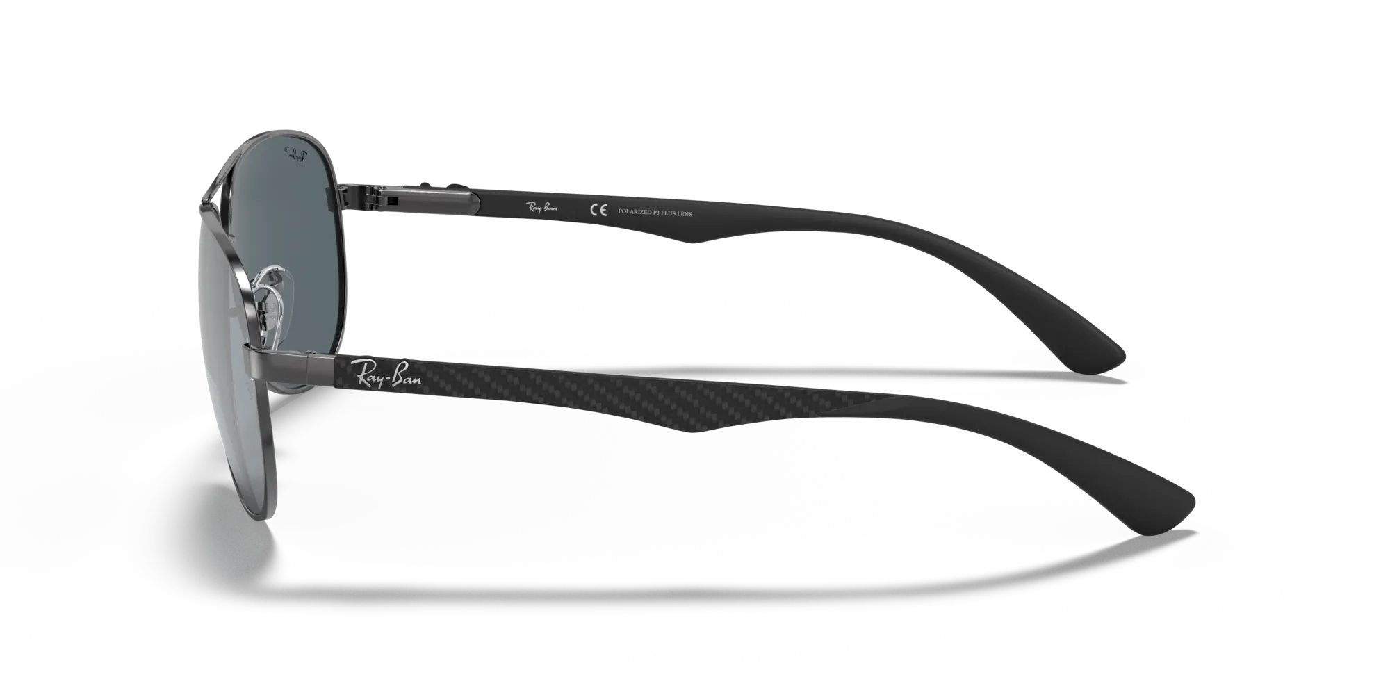 Ray - Ban RB8313 CARBON FIBRE 004/K6 Occhiali da sole Metallo Canna di fucile Pilot Polarizzata - immagine 4