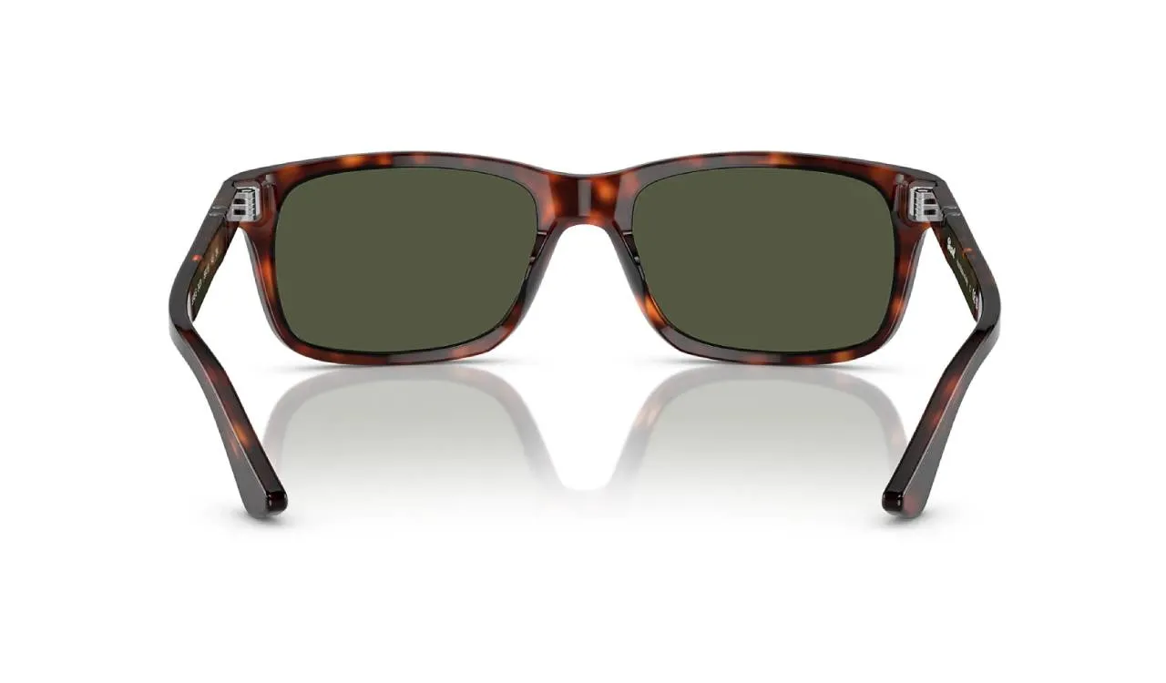 Persol PO3048S 24/31 Occhiali da sole Acetato Tartaruga Verde Squadrata Normale - immagine 4