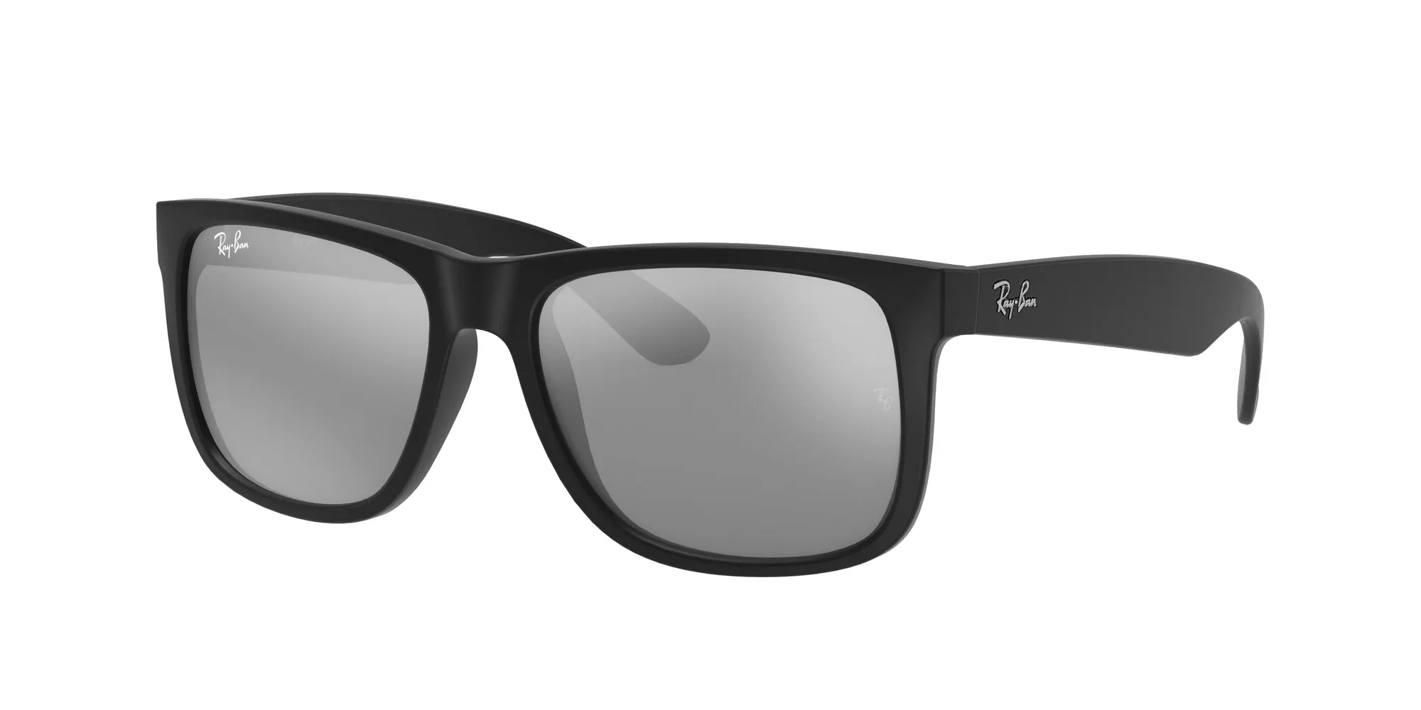 Ray - Ban RB4165 JUSTIN 622/6G Occhiali da sole Iniettato Nero Grigio Squadrata Specchiate - immagine 1