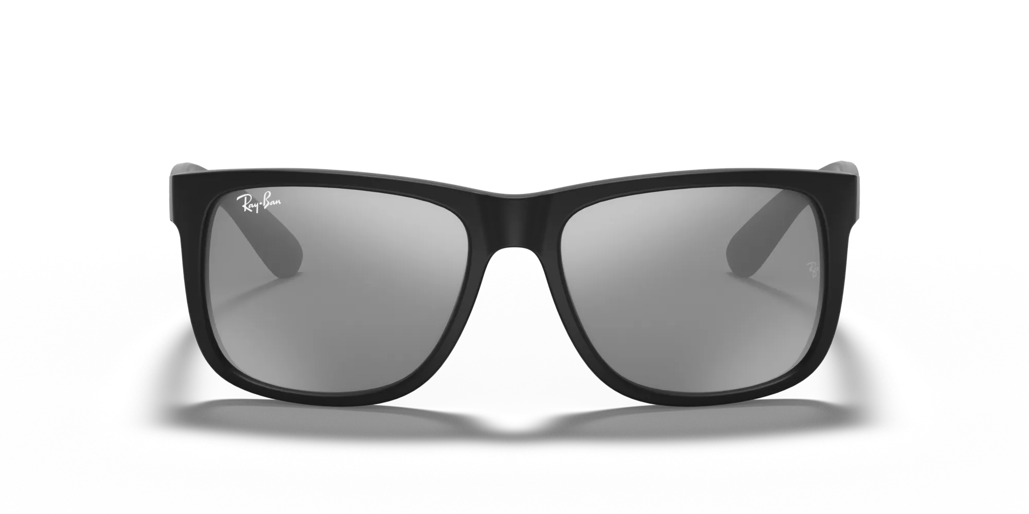 Ray - Ban RB4165 JUSTIN 622/6G Occhiali da sole Iniettato Nero Grigio Squadrata Specchiate - immagine 3