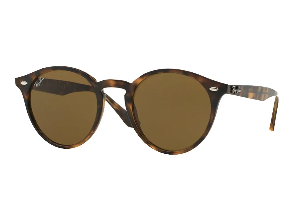 Ray - Ban RB2180 710/73 Occhiali da sole Iniettato Tartaruga Rotonda Normale - immagine 1