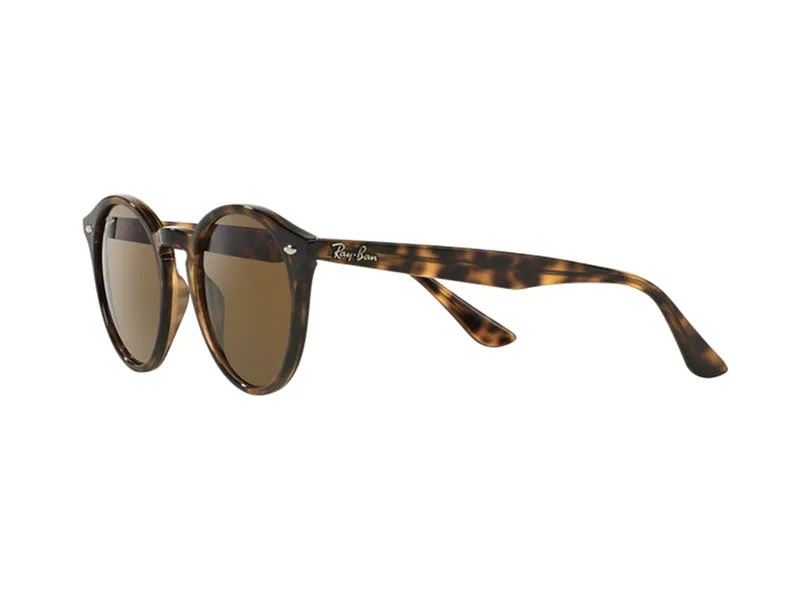 Ray - Ban RB2180 710/73 Occhiali da sole Iniettato Tartaruga Marrone Rotonda Normale - immagine 3