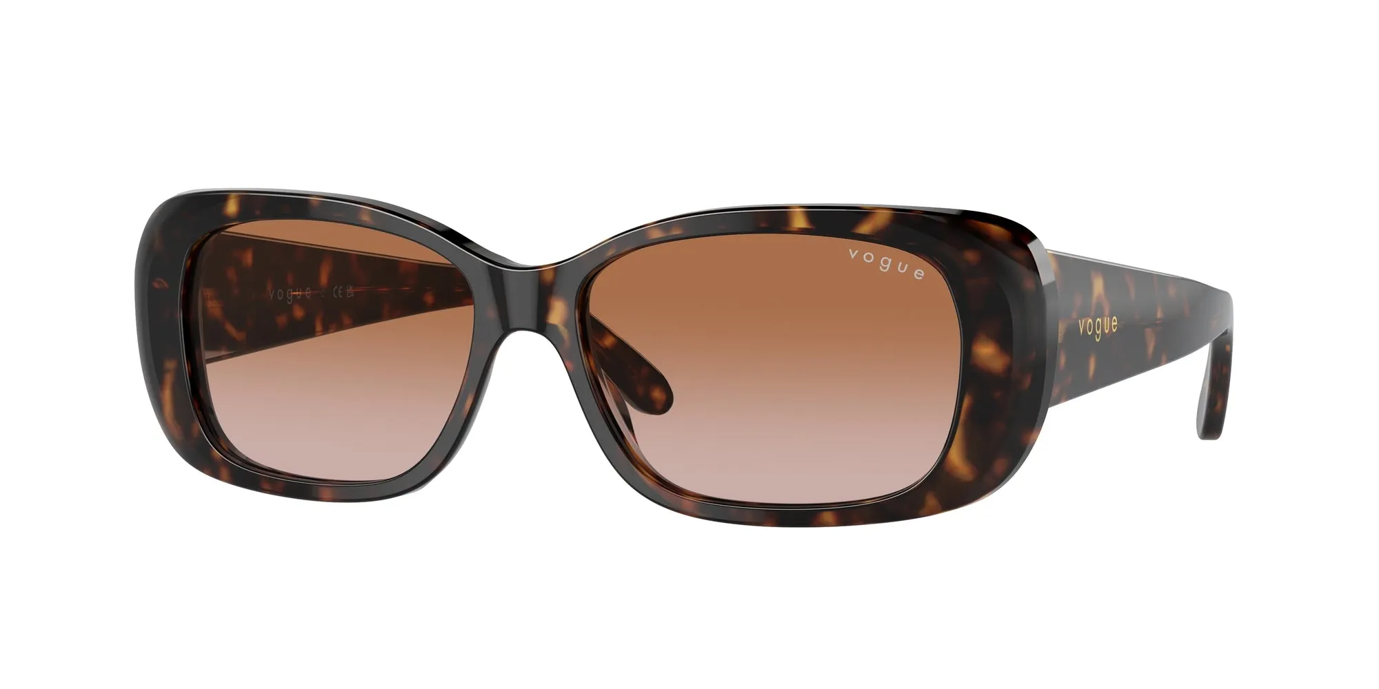 VOGUE EYEWEAR VO2606S W65613 Occhiali da sole Acetato Marrone Marrone Squadrata Normale Sfumato - immagine 1