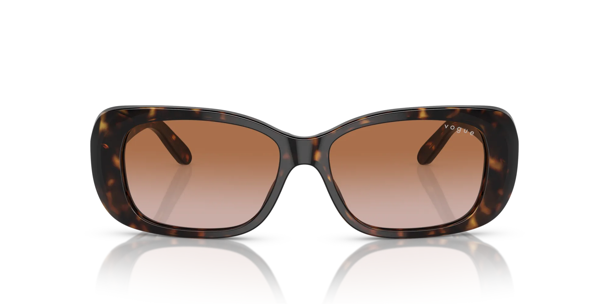 VOGUE EYEWEAR VO2606S W65613 Occhiali da sole Acetato Marrone Marrone Squadrata Normale Sfumato - immagine 3