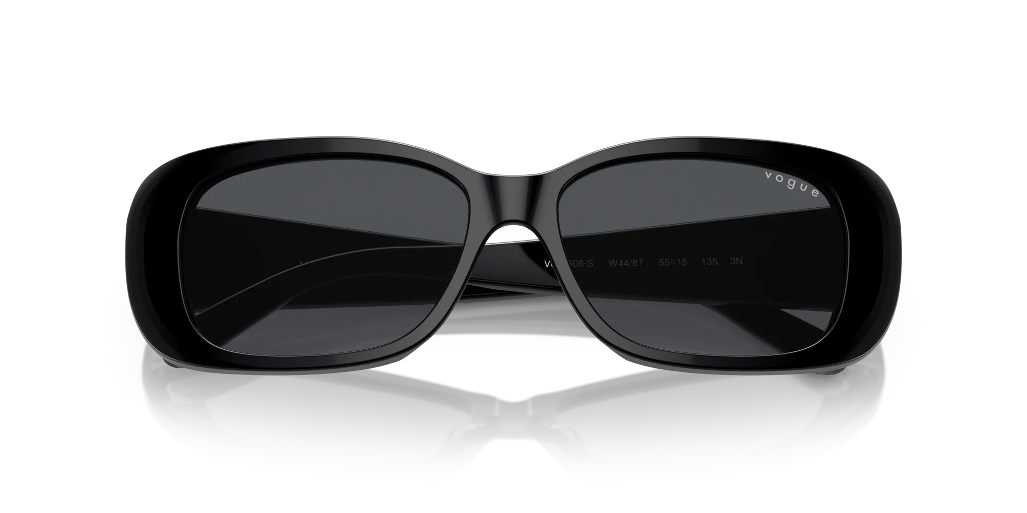 VOGUE EYEWEAR VO2606S W44/87 Occhiali da sole Acetato Nero Grigio Squadrata Normale - immagine 2