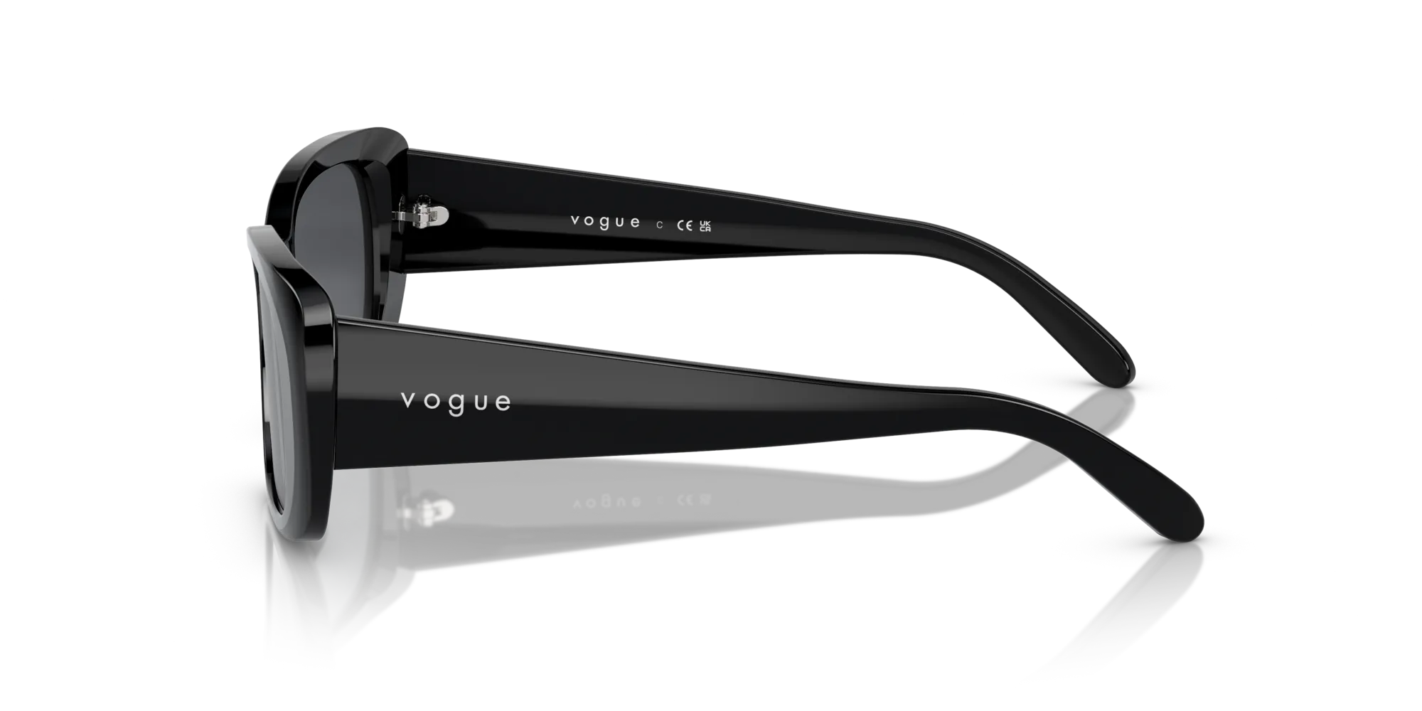 VOGUE EYEWEAR VO2606S W44/87 Occhiali da sole Acetato Nero Grigio Squadrata Normale - immagine 4