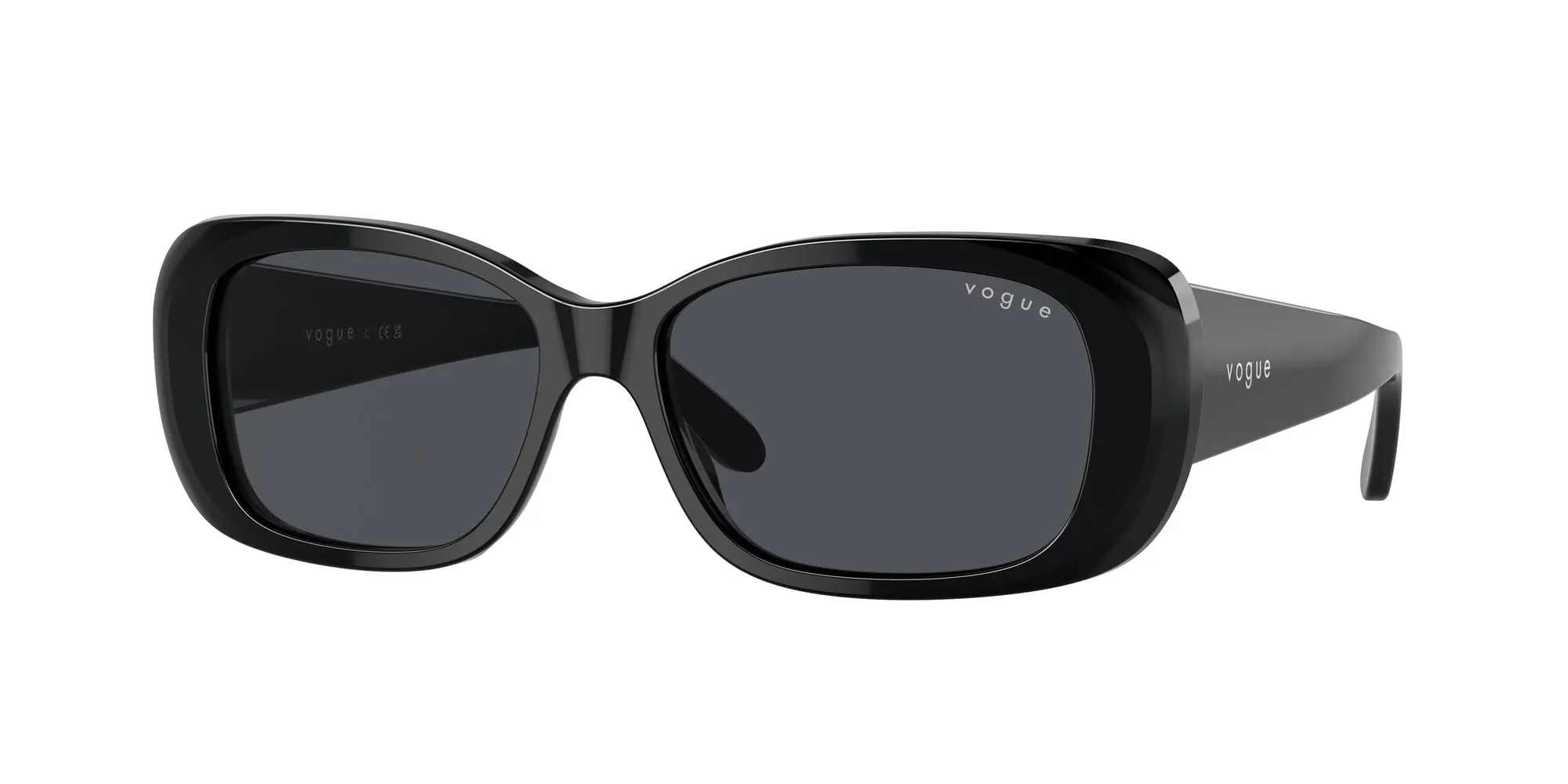VOGUE EYEWEAR VO2606S W44/87 Occhiali da sole Acetato Nero Grigio Squadrata Normale - immagine 1