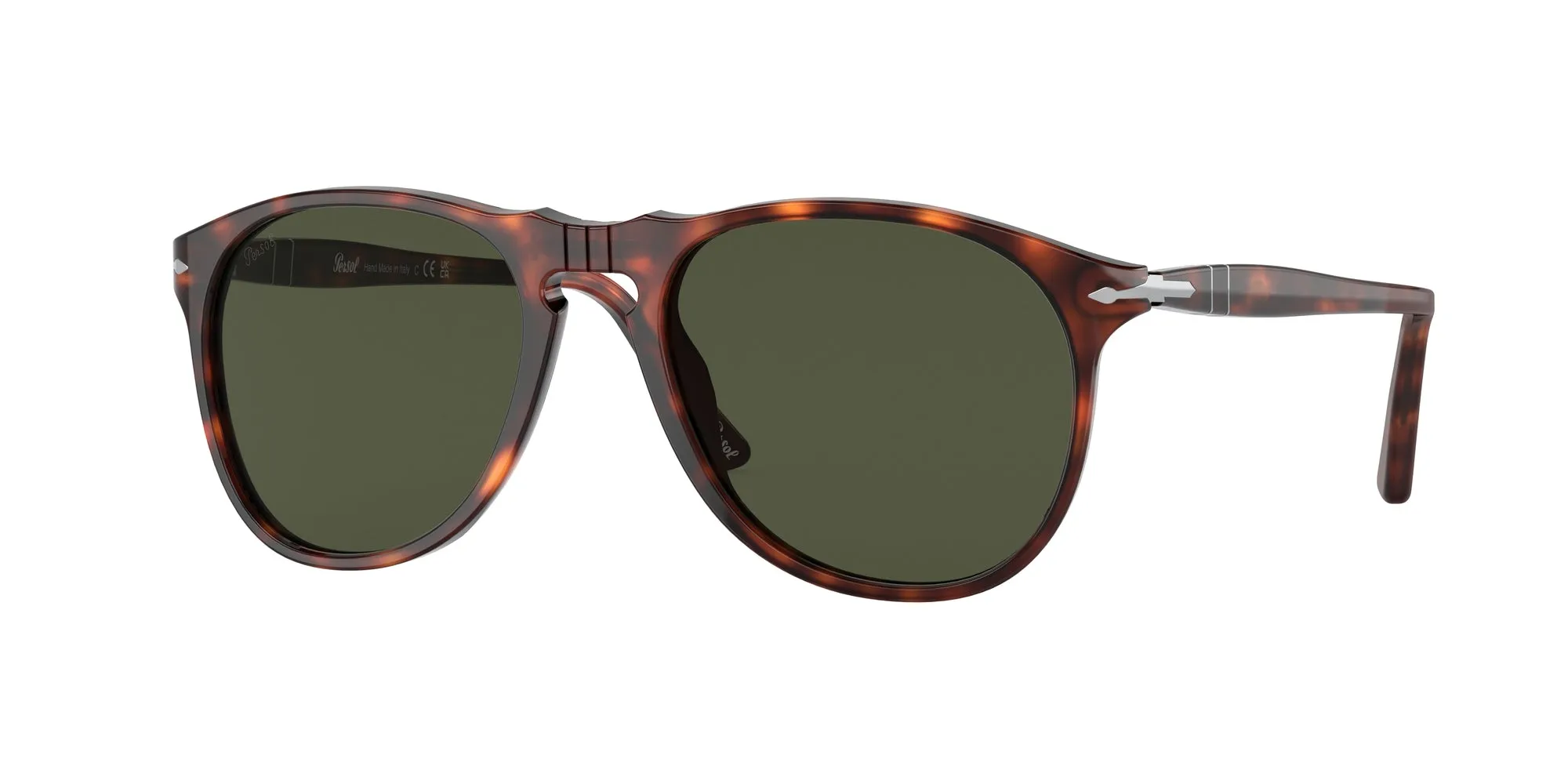 Persol PO9649S 24/31 Occhiali da sole Acetato Tartaruga Verde Pilot Normale - immagine 1