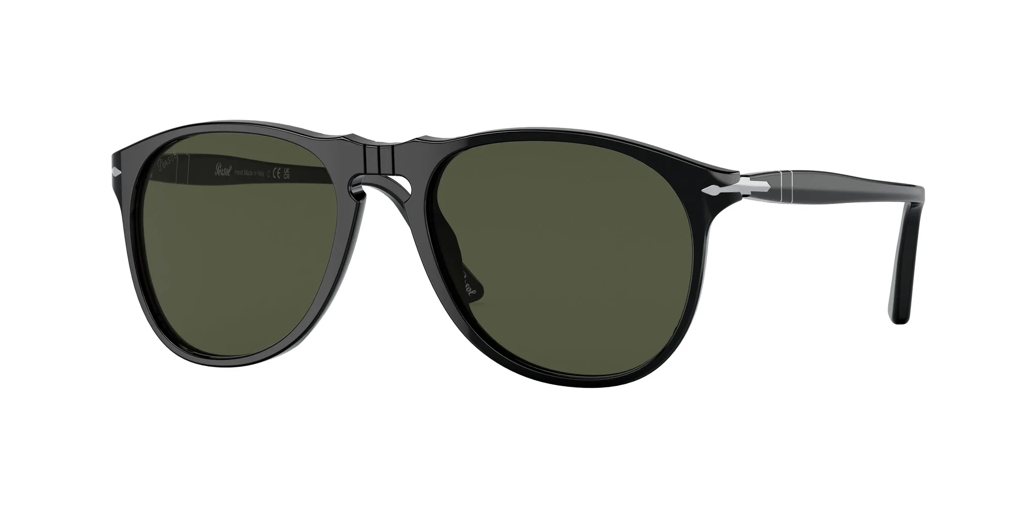 Persol PO9649S 95/31 Occhiali da sole Plastica Nero Pilot Normale - immagine 1