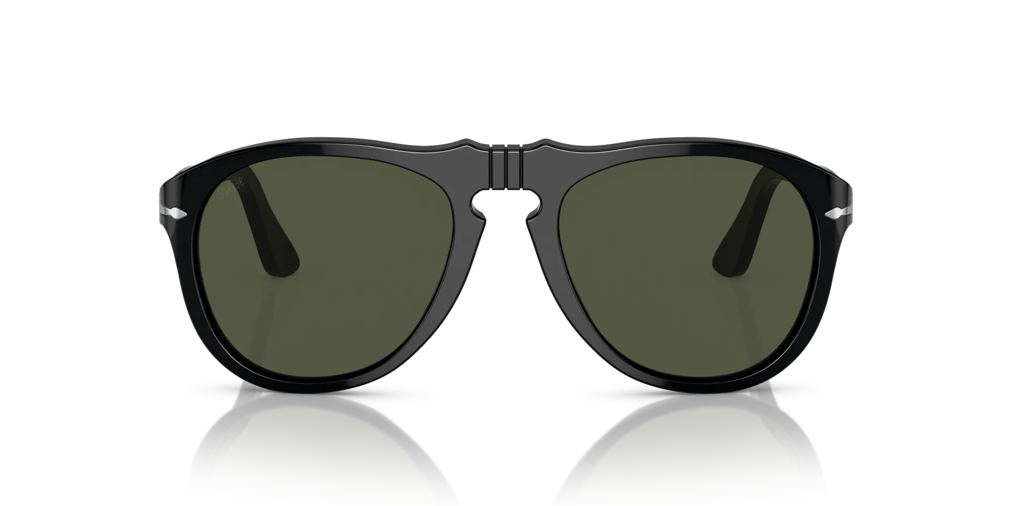 Persol PO0649 95/31 Occhiali da sole Acetato Nero Verde Pilot Normale - immagine 3
