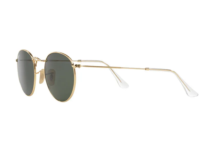 Ray - Ban RB3447 ROUND METAL 1 Occhiali da sole Metallo Oro G15 Rotonda Normale - immagine 3