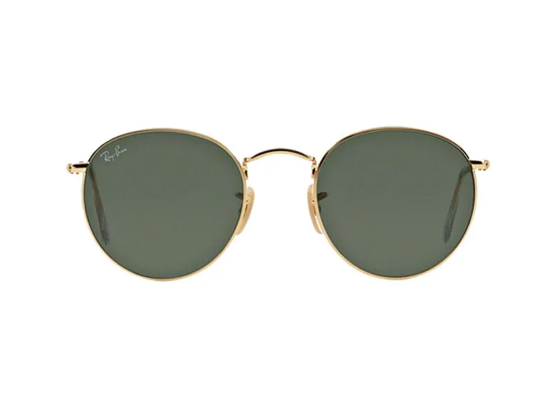 Ray - Ban RB3447 ROUND METAL 1 Occhiali da sole Metallo Oro G15 Rotonda Normale - immagine 2