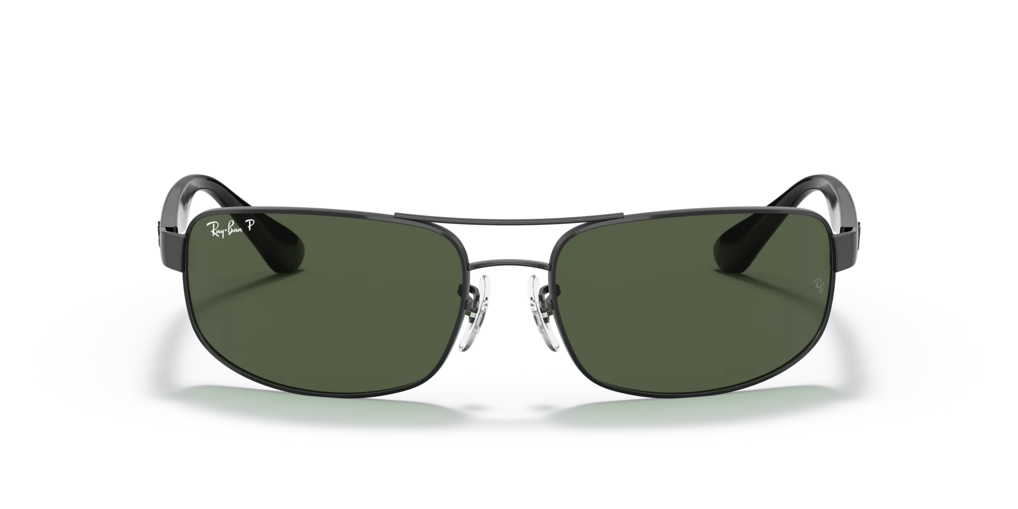 Ray - Ban RB3445 RB3445 002/58 Occhiali da sole Metallo Nero G15 Squadrata Polarizzata - immagine 3