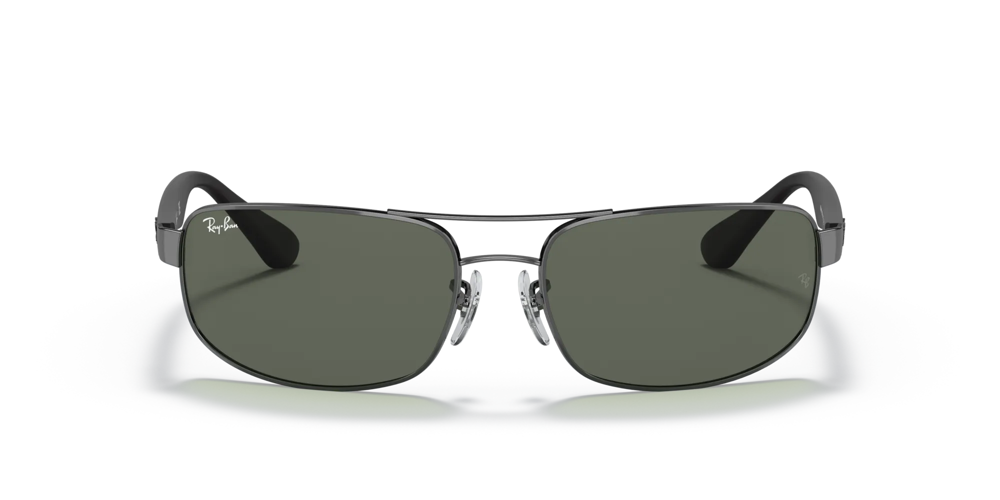 Ray - Ban RB3445 RB3445 004 Occhiali da sole Acciaio Grigio G15 Squadrata Normale - immagine 3