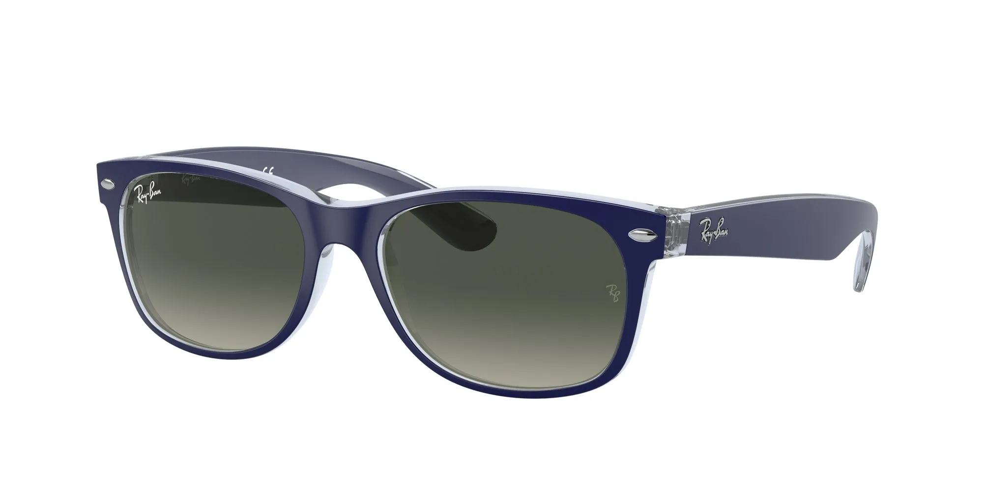 Ray - Ban RB2132 NEW WAYFARER 605371 Occhiali da sole Nylon Blu Grigio Squadrata Normale - immagine 1