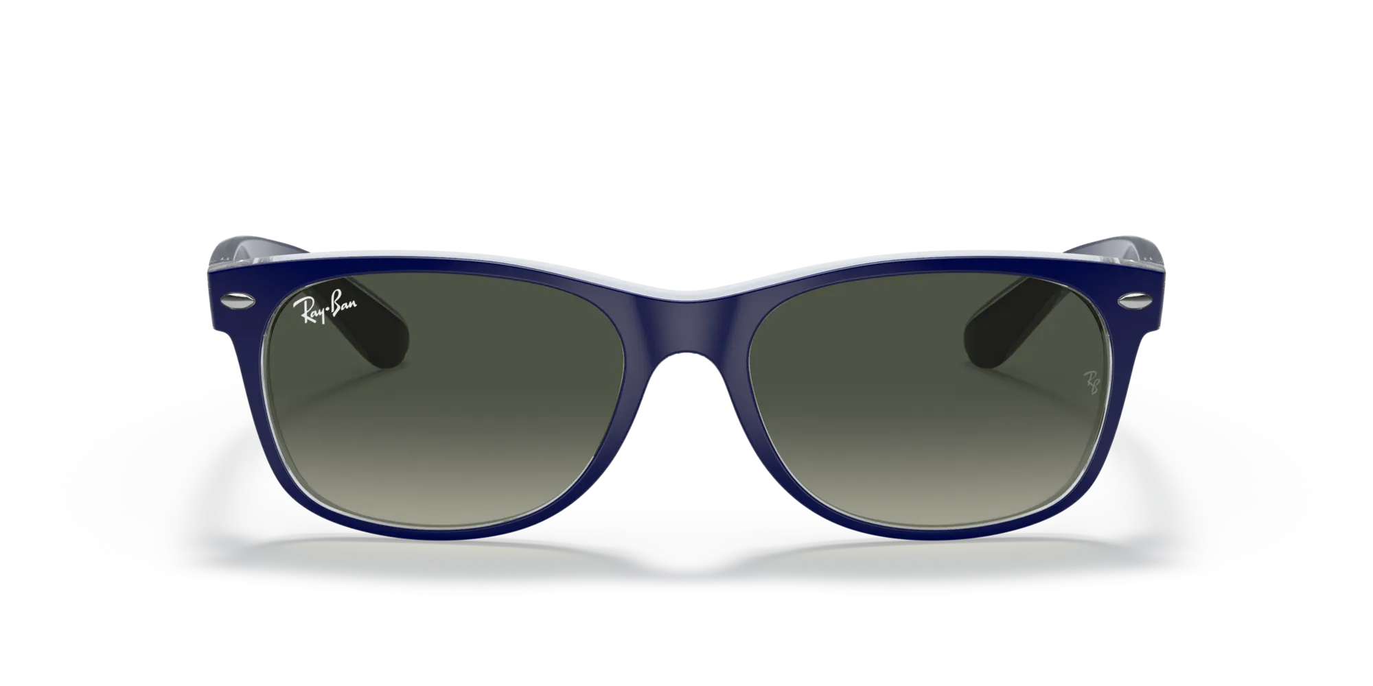 Ray - Ban RB2132 NEW WAYFARER 605371 Occhiali da sole Nylon Blu Grigio Squadrata Normale - immagine 3