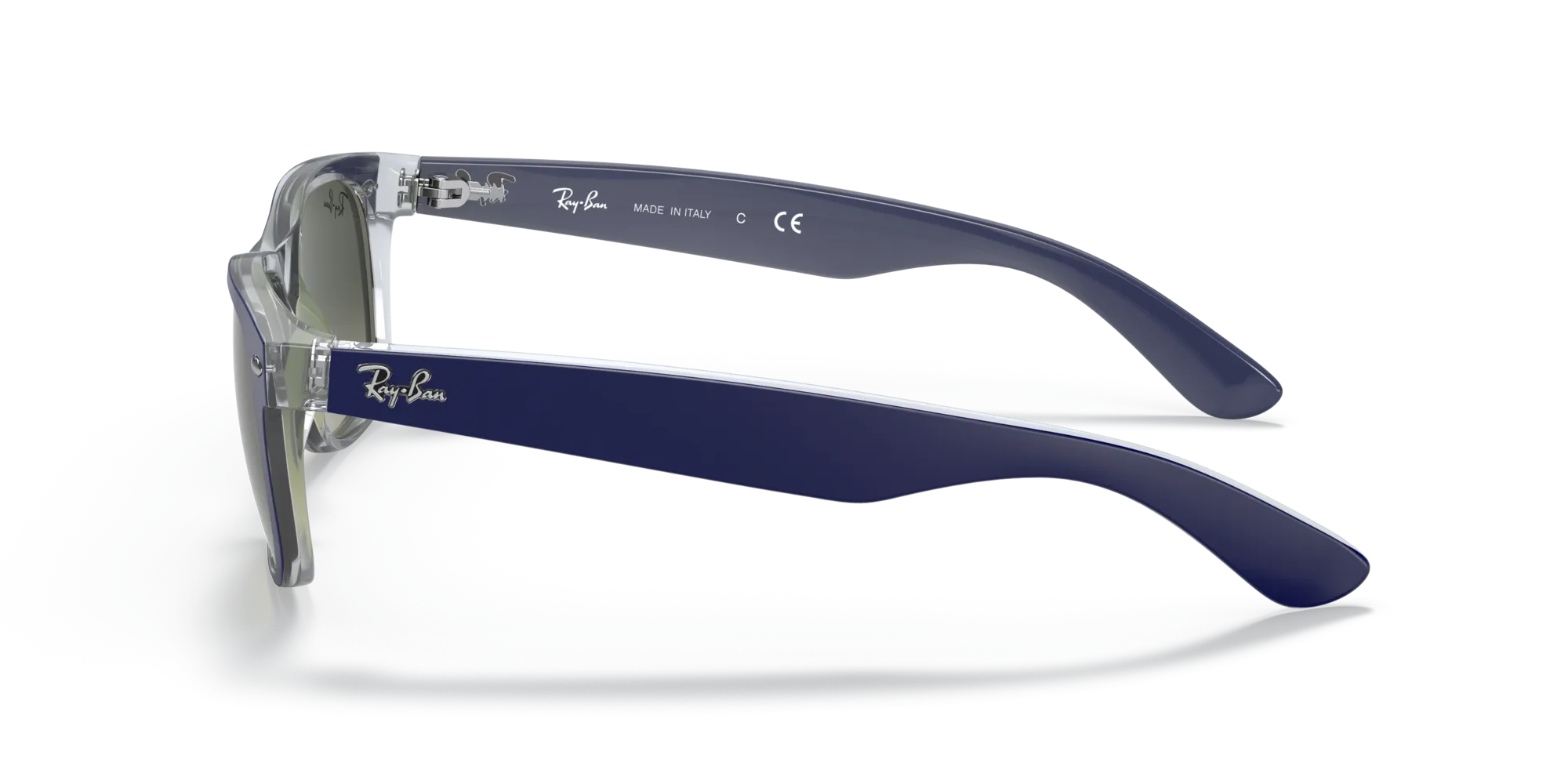 Ray - Ban RB2132 NEW WAYFARER 605371 Occhiali da sole Nylon Blu Grigio Squadrata Normale - immagine 4