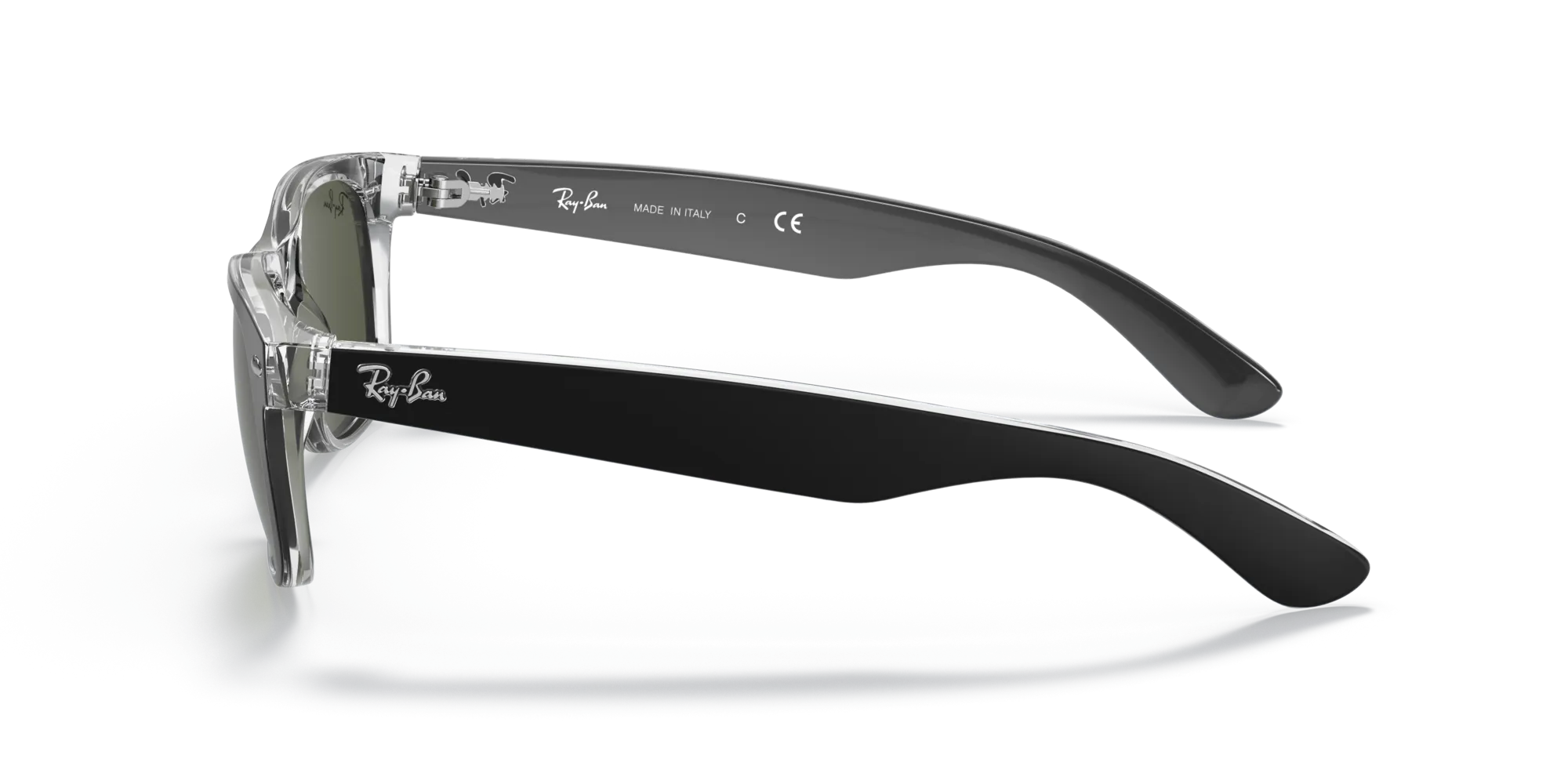 Ray - Ban RB2132 NEW WAYFARER 6052 Occhiali da sole Iniettato Nero G15 Squadrata Normale - immagine 4