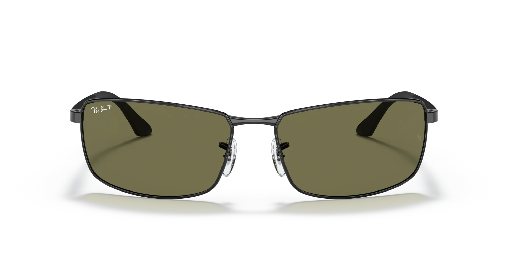 Ray - Ban RB3498 N/A 002/9A Occhiali da sole Metallo Nero G15 Squadrata Polarizzata - immagine 3