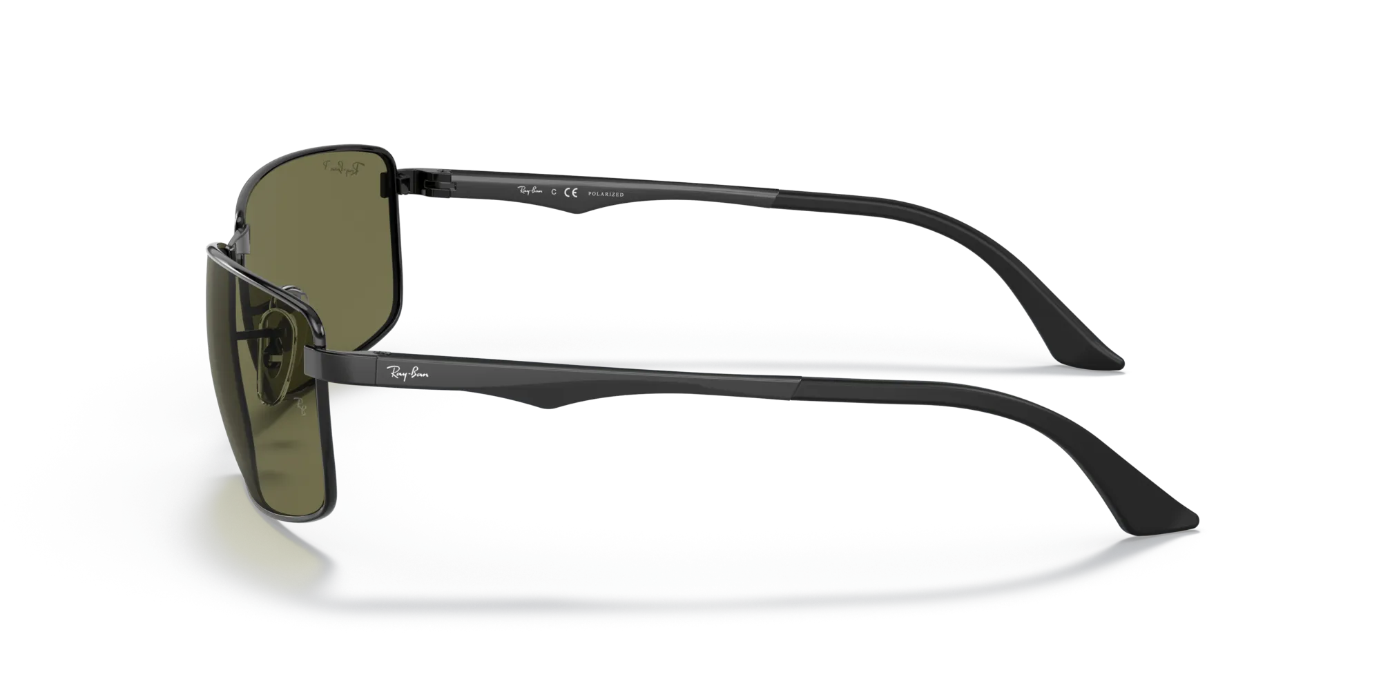 Ray - Ban RB3498 N/A 002/9A Occhiali da sole Metallo Nero G15 Squadrata Polarizzata - immagine 4