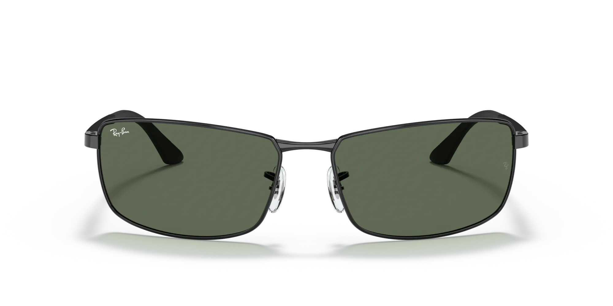 Ray - Ban RB3498 N/A 002/71 Occhiali da sole Metallo Nero Verde Squadrata Normale - immagine 3
