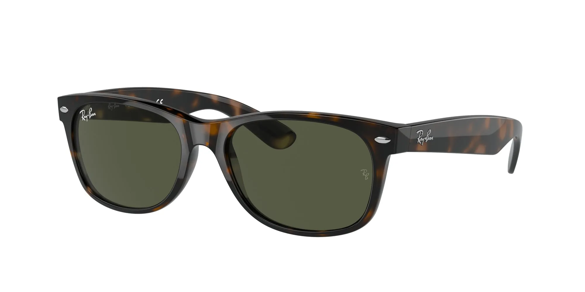 Ray - Ban RB2132 NEW WAYFARER 902L Occhiali da sole Iniettato Tartaruga G15 Squadrata Normale - immagine 1