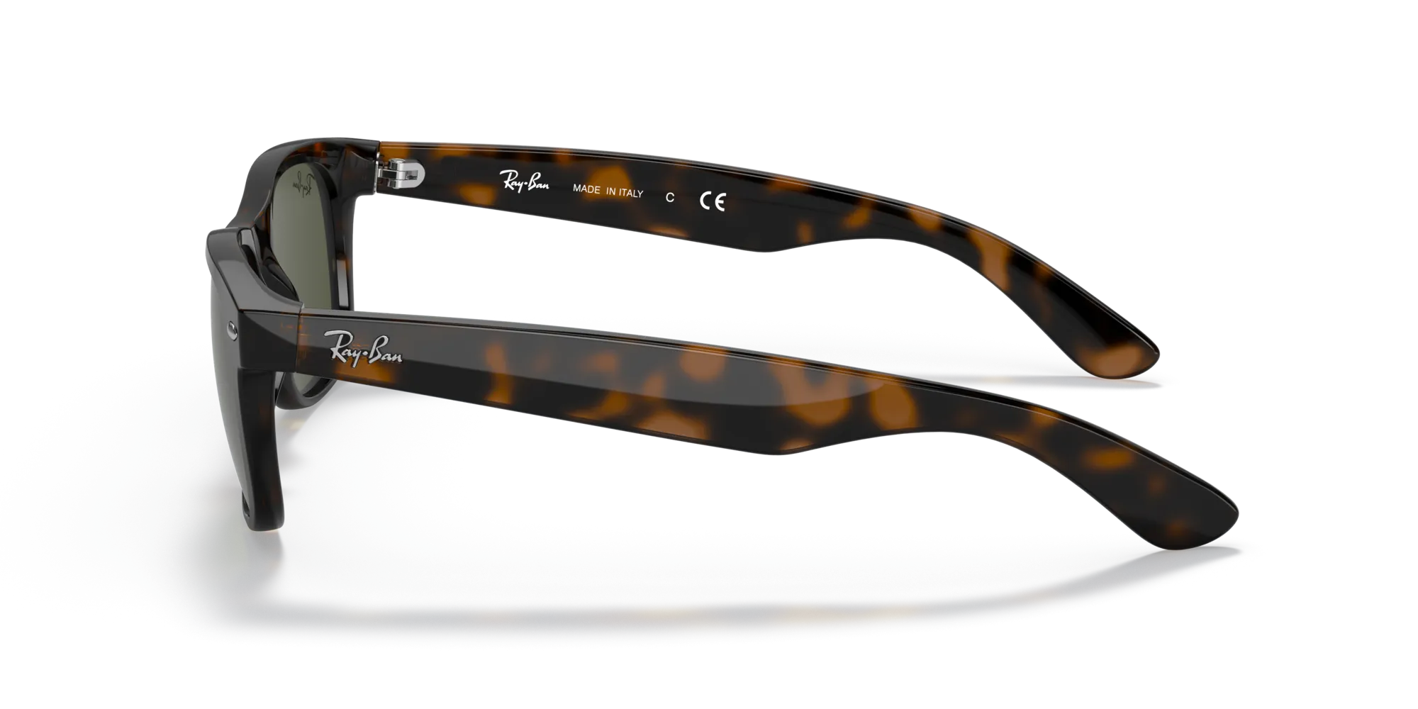 Ray - Ban RB2132 NEW WAYFARER 902L Occhiali da sole Iniettato Tartaruga G15 Squadrata Normale - immagine 4