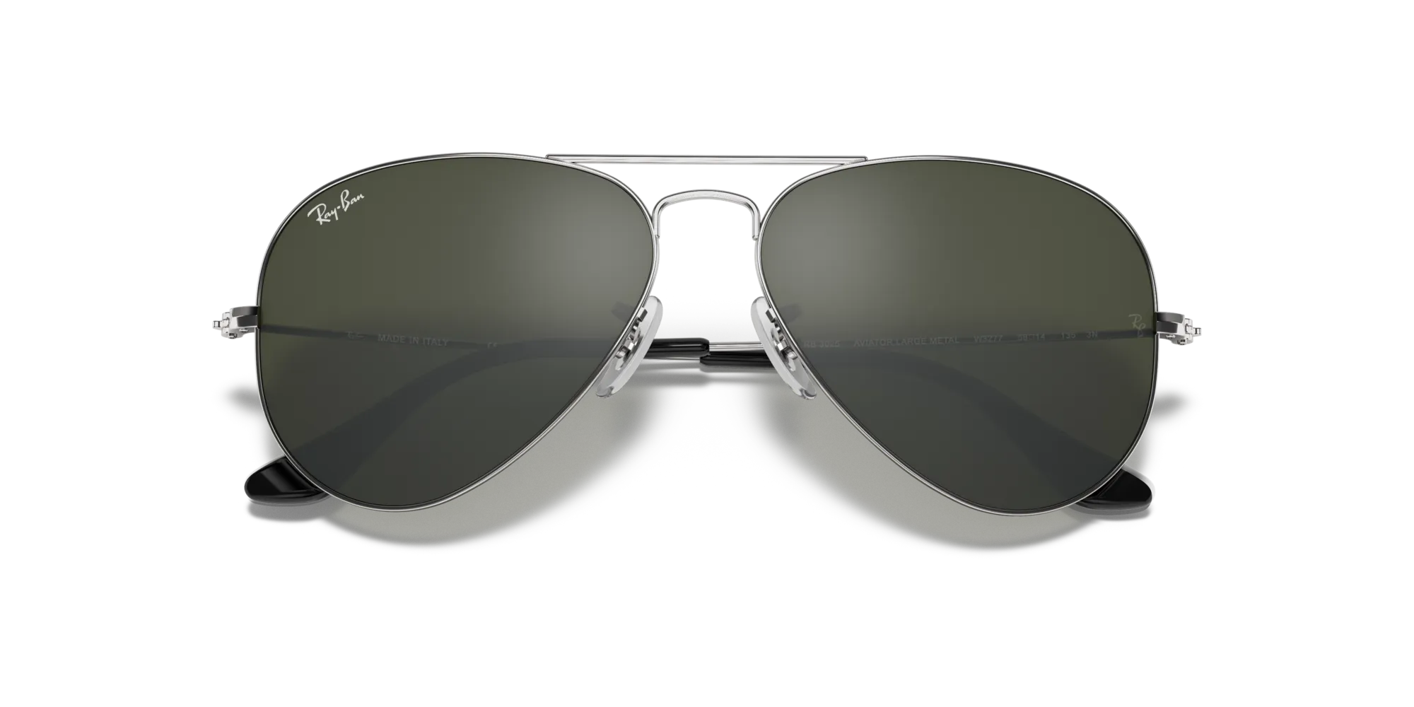 Ray - Ban RB3025 AVIATOR W3277 Occhiali da sole Metallo Argento Grigio Pilot Normale - immagine 2