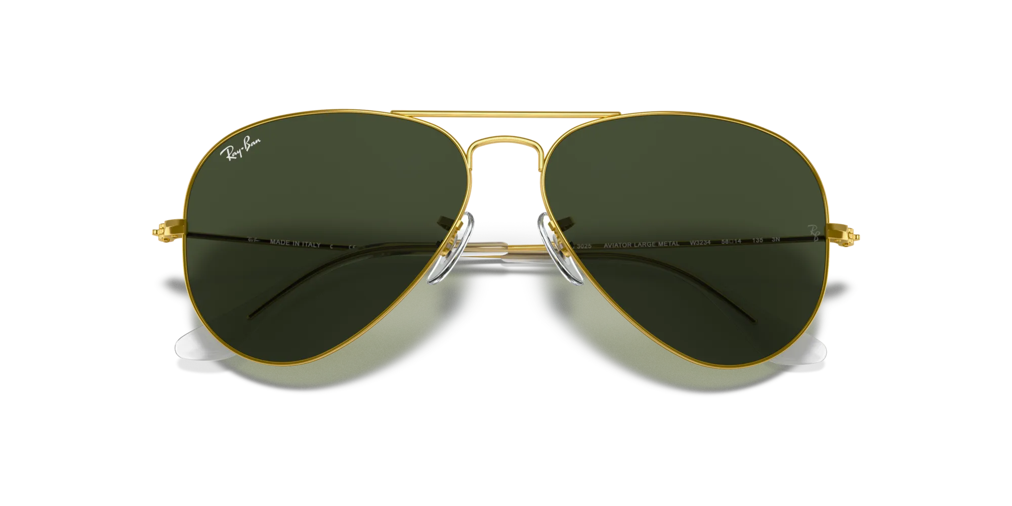 Ray - Ban RB3025 AVIATOR W3234 Occhiali da sole Metallo Oro G15 Pilot Normale - immagine 2