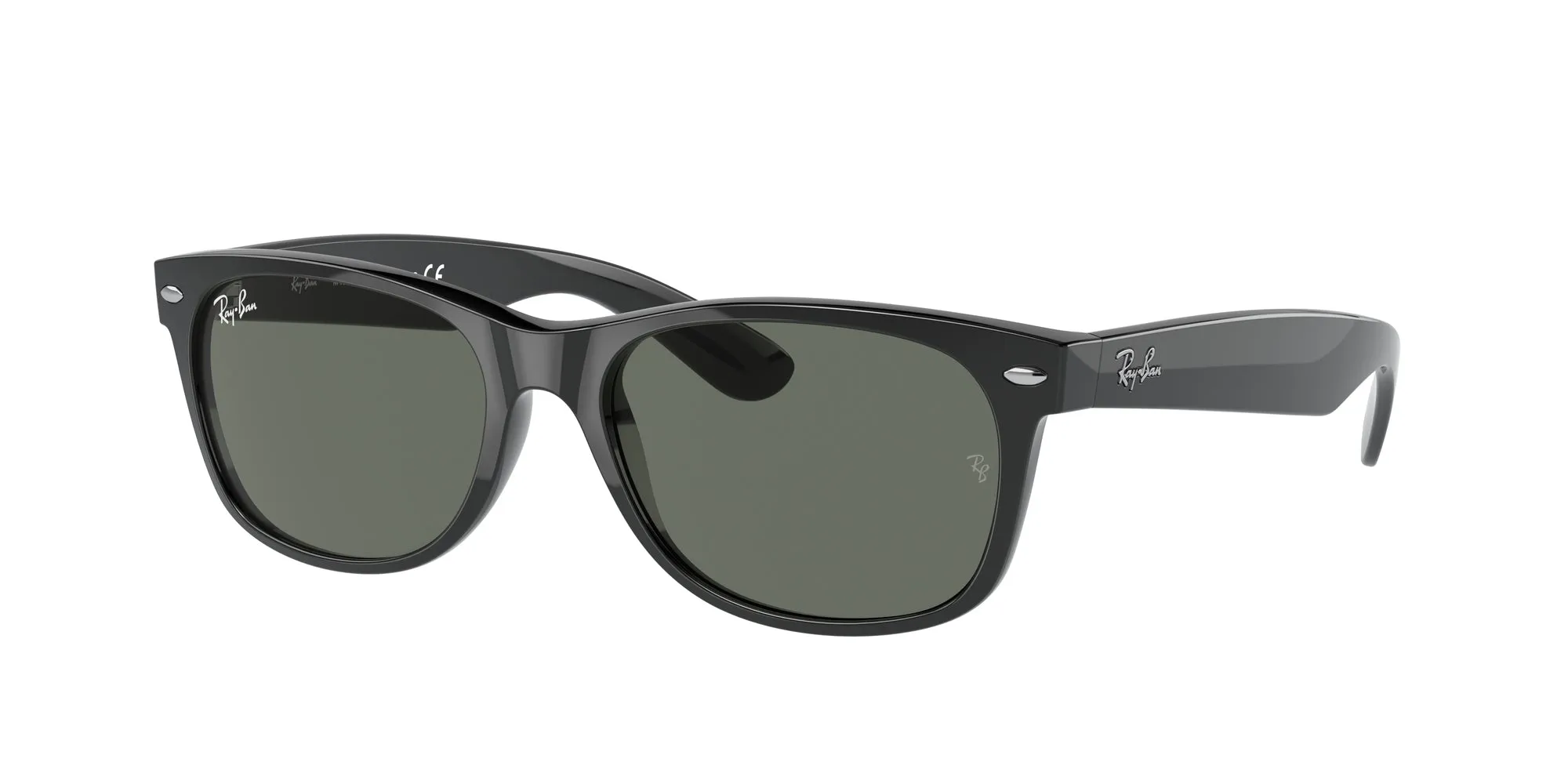 Ray - Ban RB2132 NEW WAYFARER 901L Occhiali da sole Iniettato Nero G15 Squadrata Normale - immagine 1