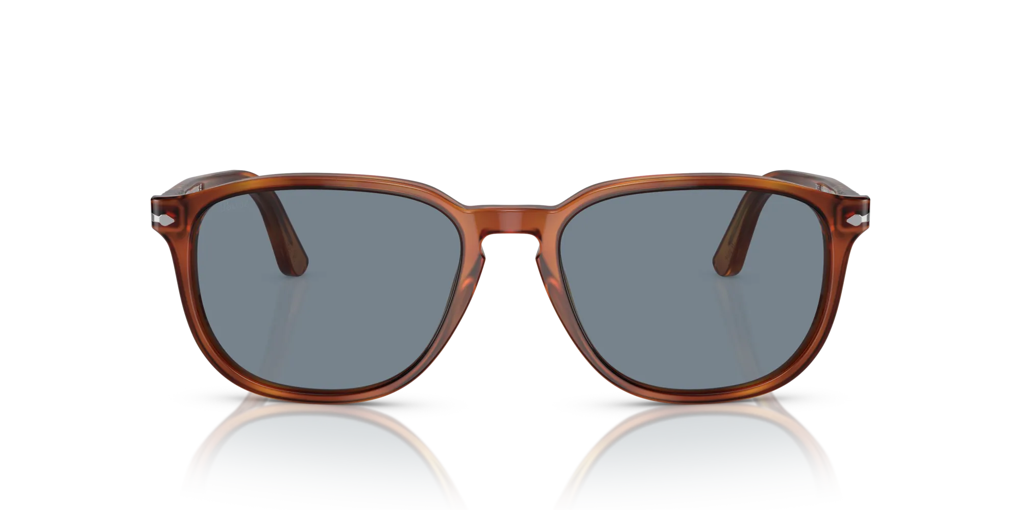 Persol PO3019S 96/56 Occhiali da sole Acetato Marrone Blu Squadrata Normale - immagine 3