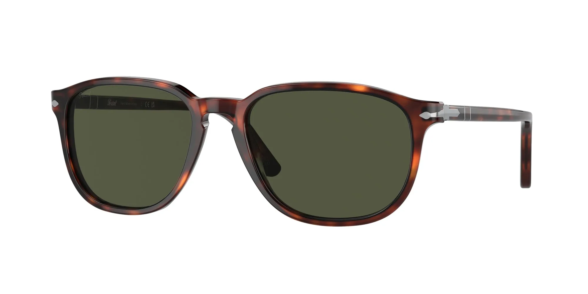 Persol PO3019S 24/31 Occhiali da sole Acetato Tartaruga Verde Squadrata Normale - immagine 1