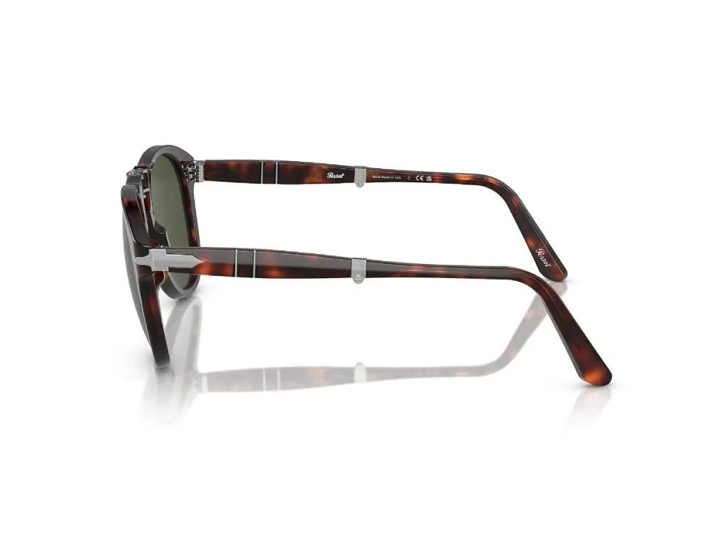 Persol PO0714 FOLDING 24/31 Occhiali da sole Acetato Tartaruga Verde Pilot Normale - immagine 4
