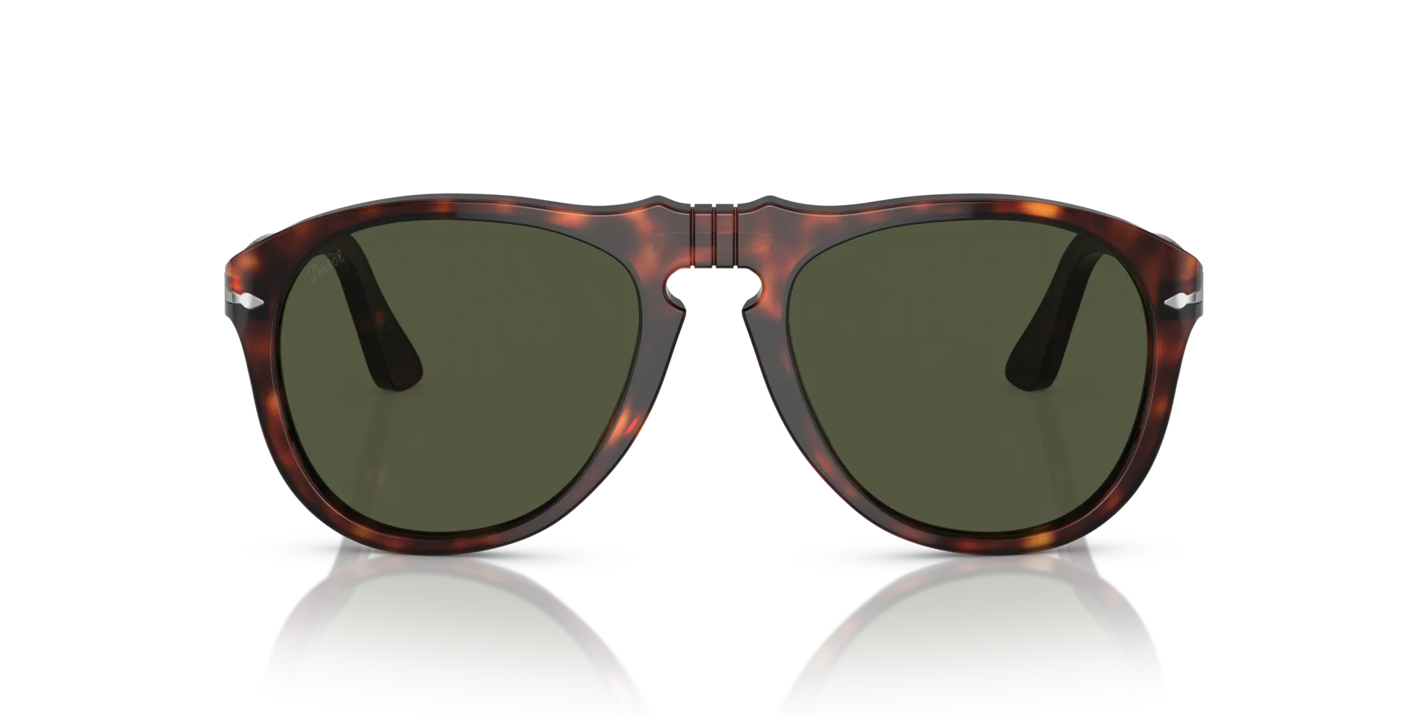 Persol PO0649 24/31 Occhiali da sole Acetato Tartaruga Verde Pilot Normale - immagine 3