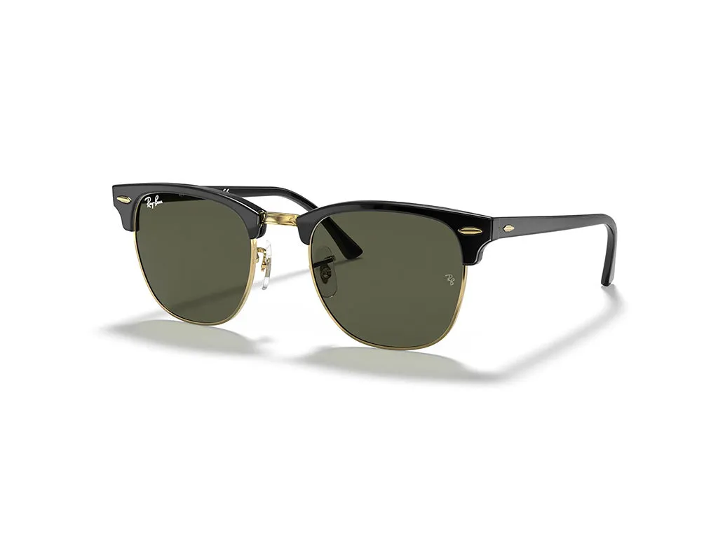 Ray - Ban RB3016 CLUBMASTER W0365 Occhiali da sole Acetato Nero G15 Squadrata Normale - immagine 1