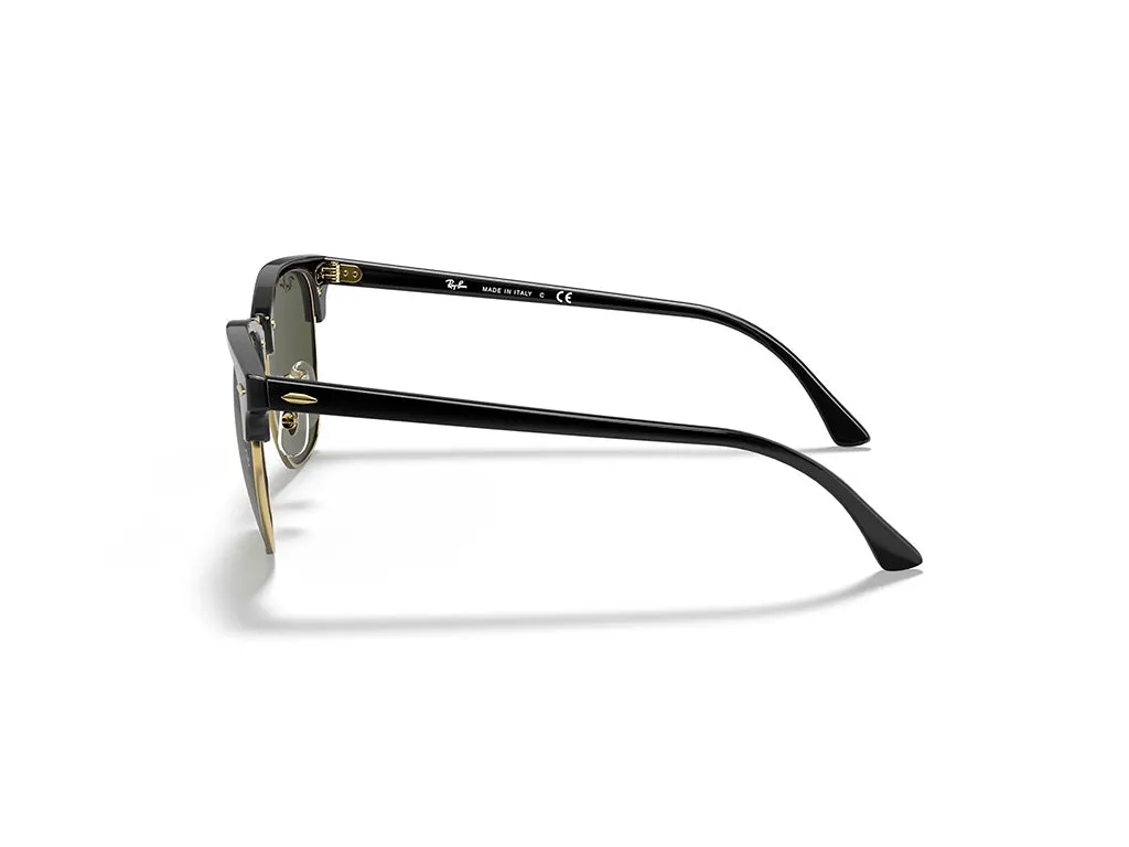 Ray - Ban RB3016 CLUBMASTER W0365 Occhiali da sole Acetato Nero G15 Squadrata Normale - immagine 3