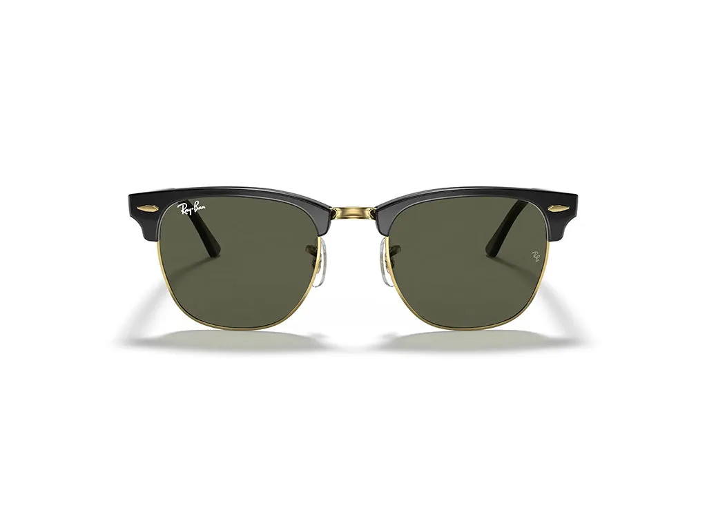 Ray - Ban RB3016 CLUBMASTER W0365 Occhiali da sole Acetato Nero G15 Squadrata Normale - immagine 2