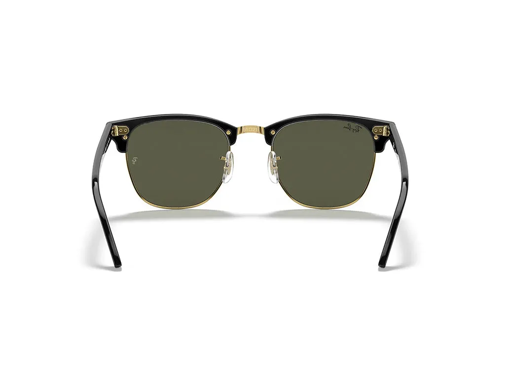 Ray - Ban RB3016 CLUBMASTER W0365 Occhiali da sole Acetato Nero G15 Squadrata Normale - immagine 4