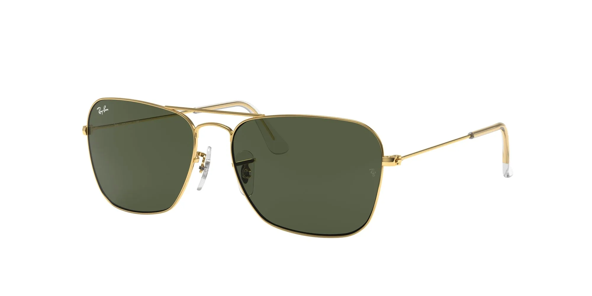 Ray - Ban RB3136 CARAVAN 001 Occhiali da sole Metallo Oro G15 Squadrata Normale - immagine 1