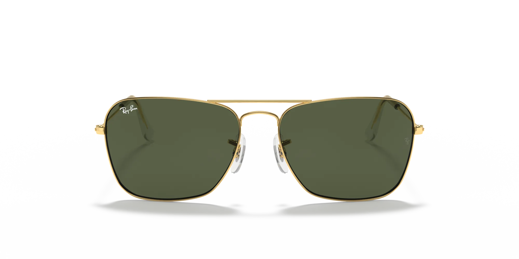 Ray - Ban RB3136 CARAVAN 001 Occhiali da sole Metallo Oro G15 Squadrata Normale - immagine 3