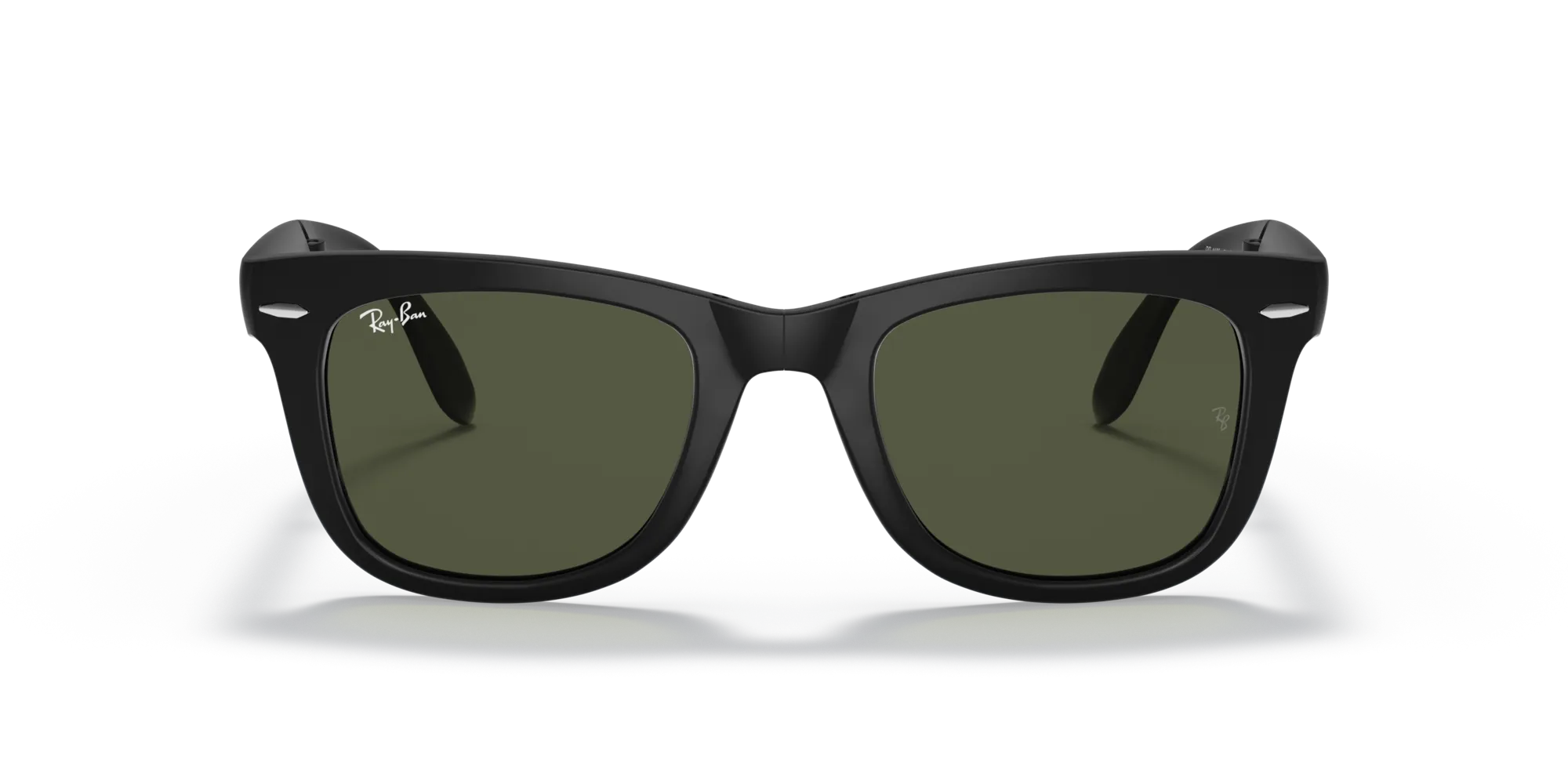 Ray - Ban RB4105 FOLDING WAYFARER 601S Occhiali da sole Iniettato Nero G15 Squadrata Normale - immagine 3
